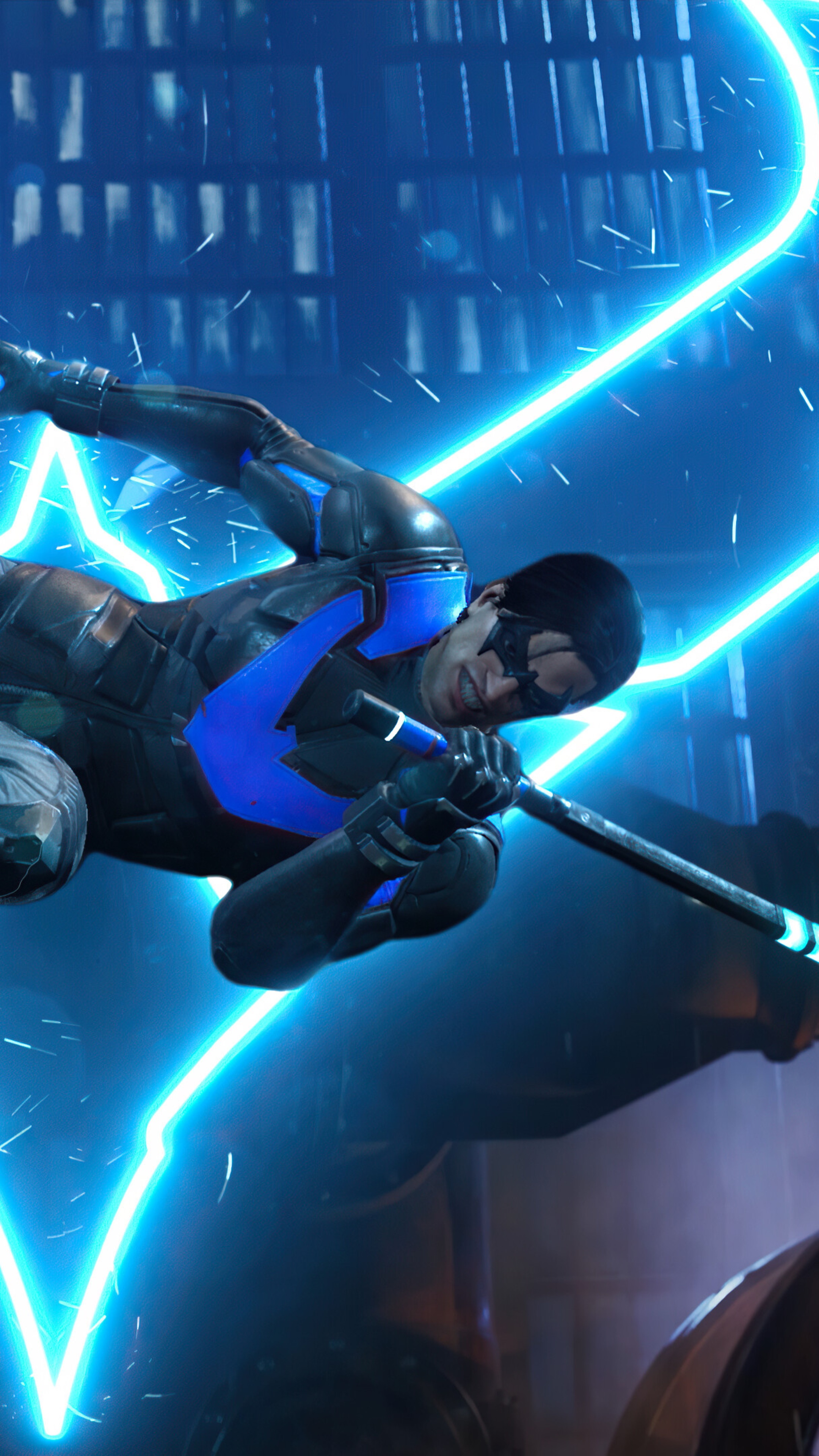 Nightwing from Gotham Knights 4K HD Phone Wallpaper