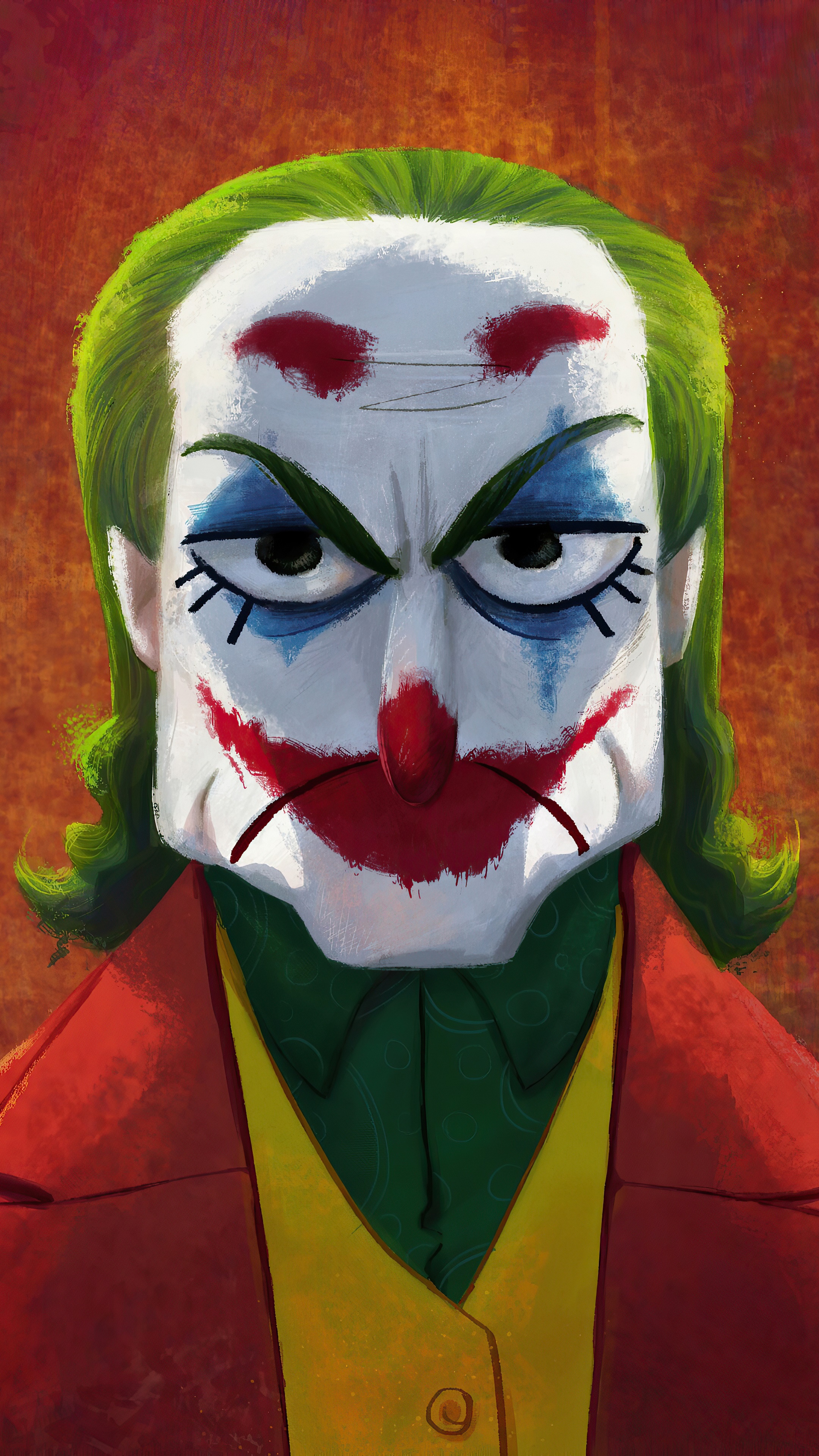 Joker artwork 4K HD Phone Wallpaper