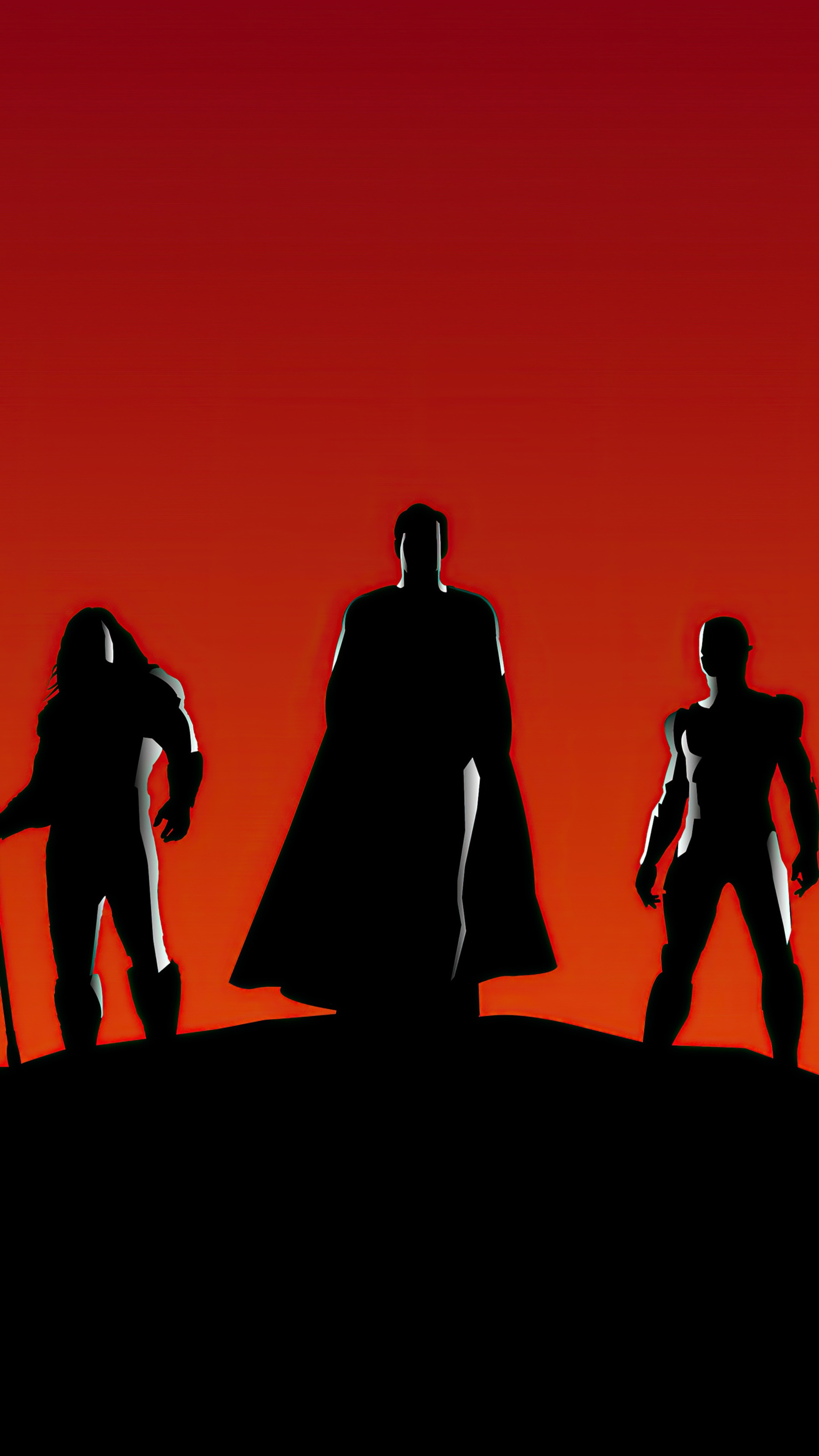 Justice League superheroes artwork 4K HD Phone Wallpaper