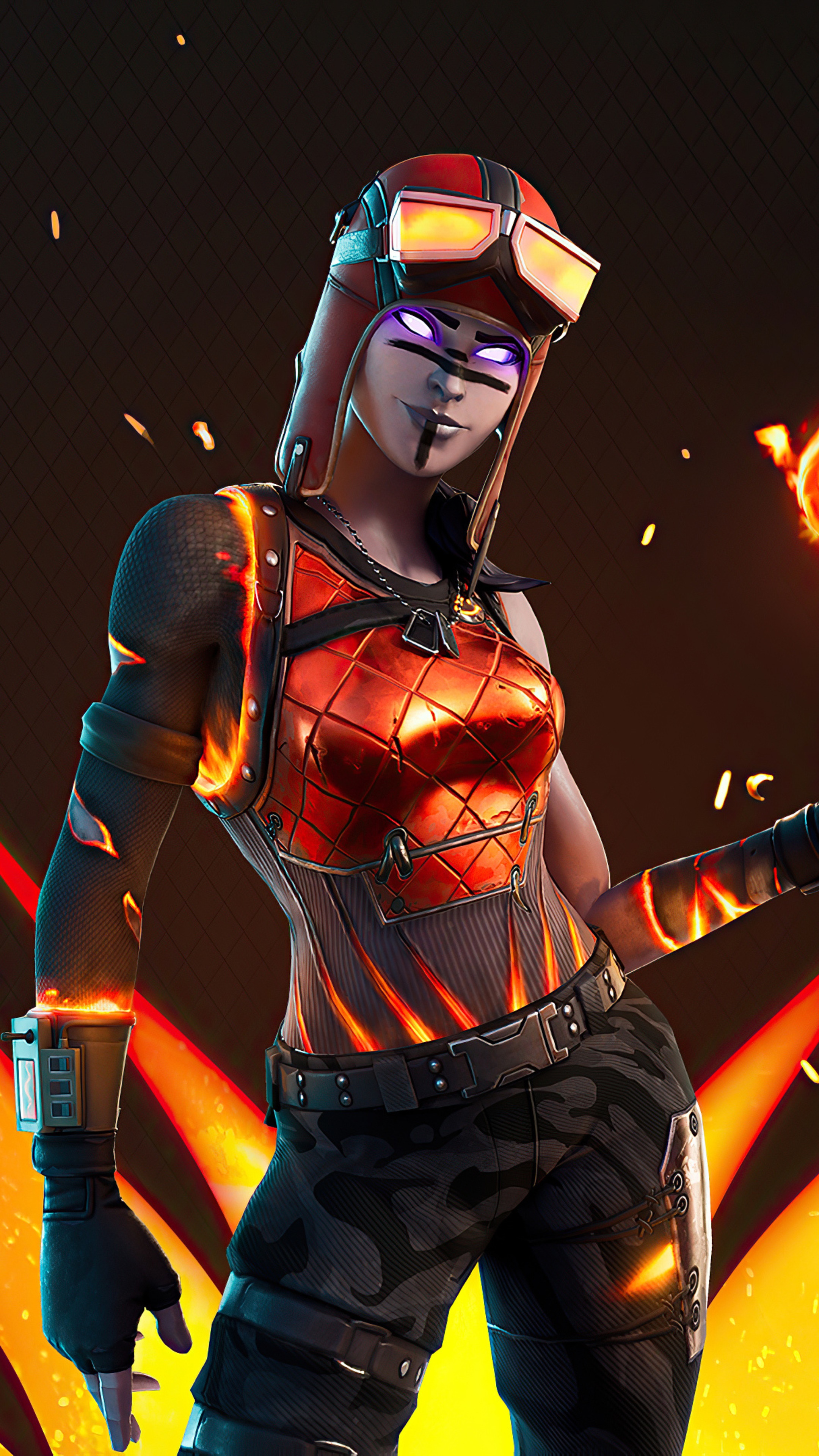 Renegade Raider from Fortnite 4K HD Phone Wallpaper