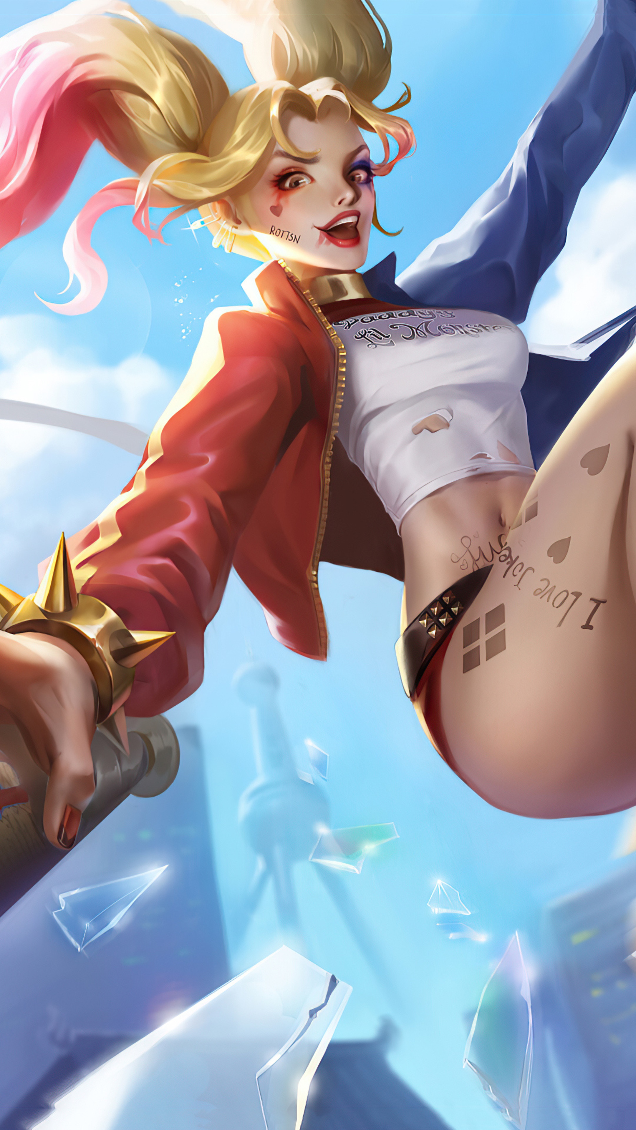 Harley Quinn artwork 4K HD Phone Wallpaper