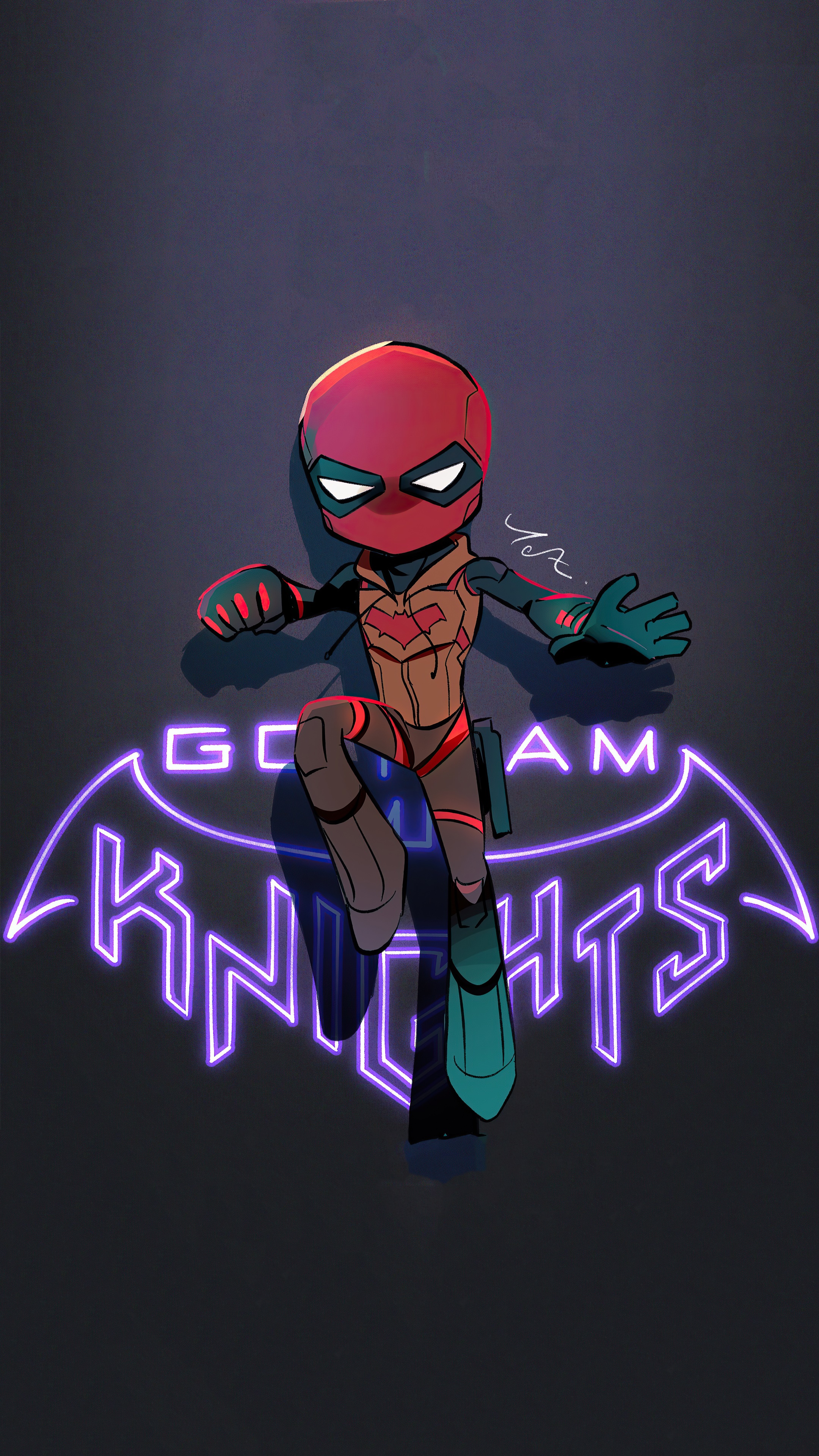 Red Hood from Gotham Knights HD Phone Wallpaper