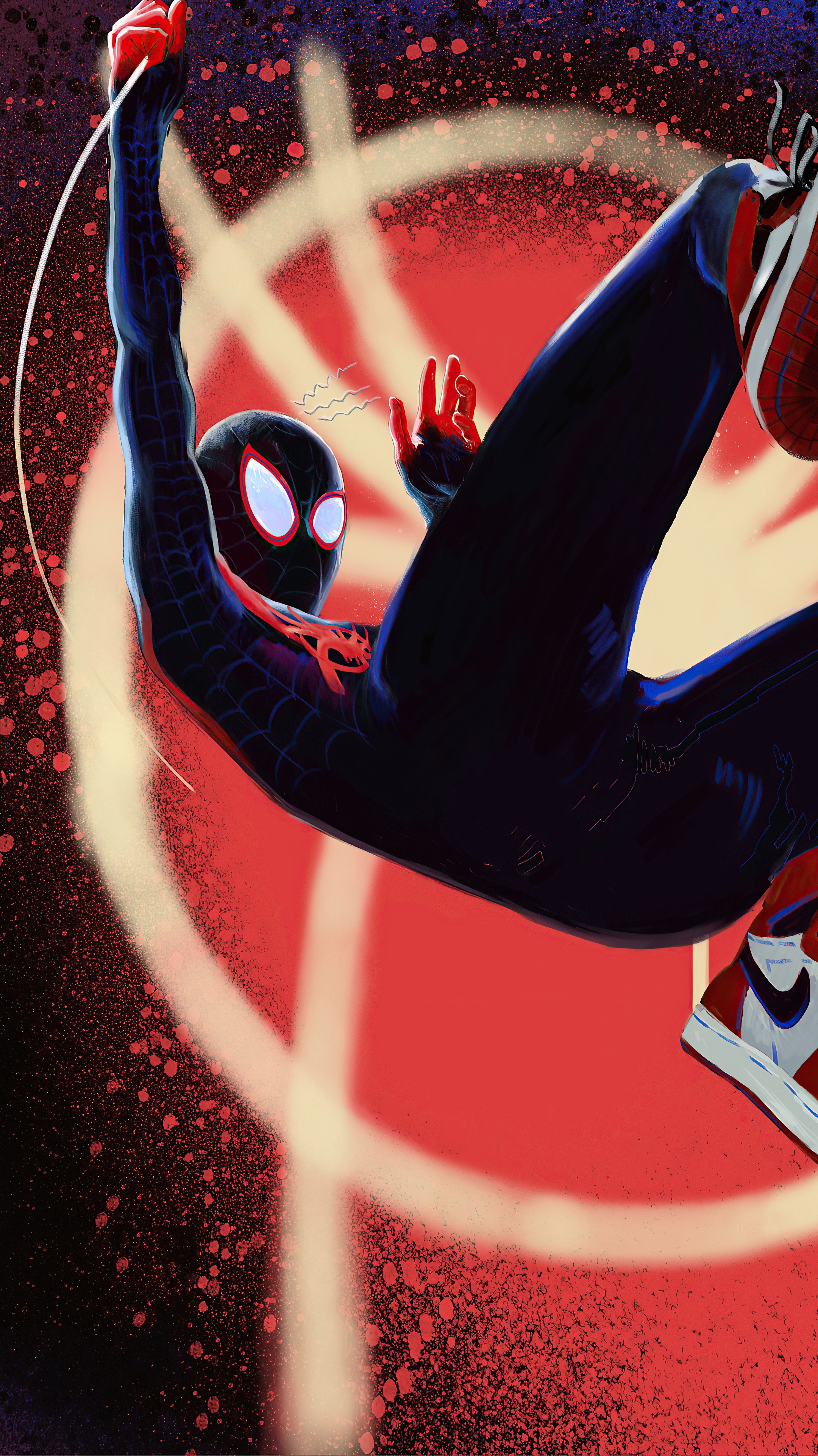 Miles Morales Spider-Man artwork HD Phone Wallpaper