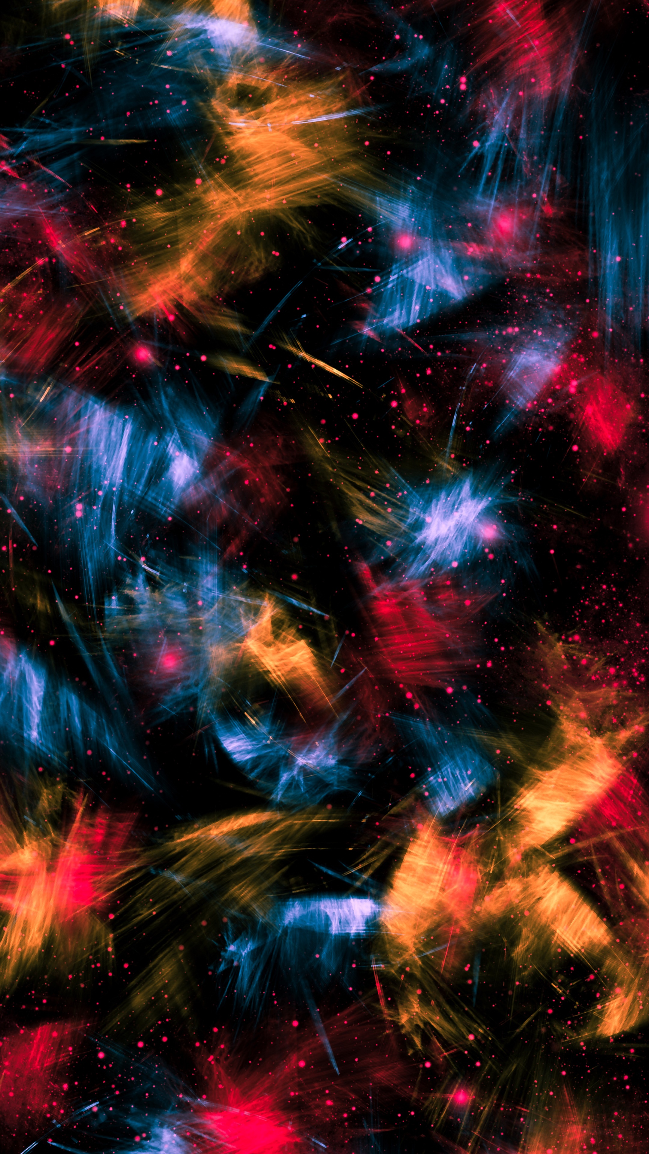 Abstract digital art with colorful streaks HD Phone Wallpaper