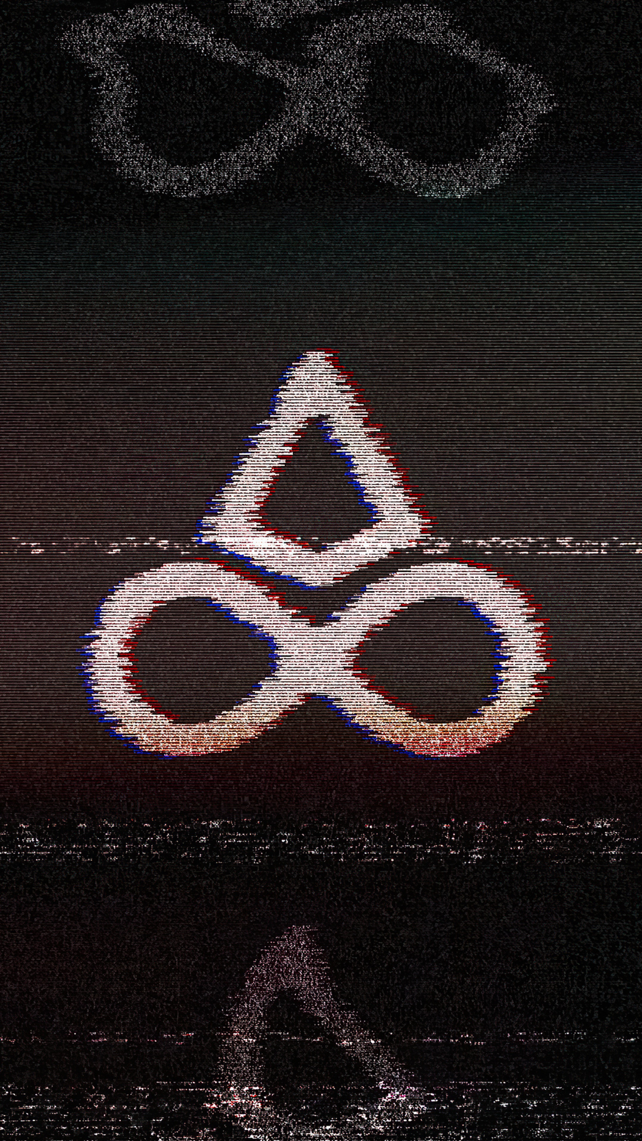 Symbol with infinity and triangle, digital art HD Phone Wallpaper