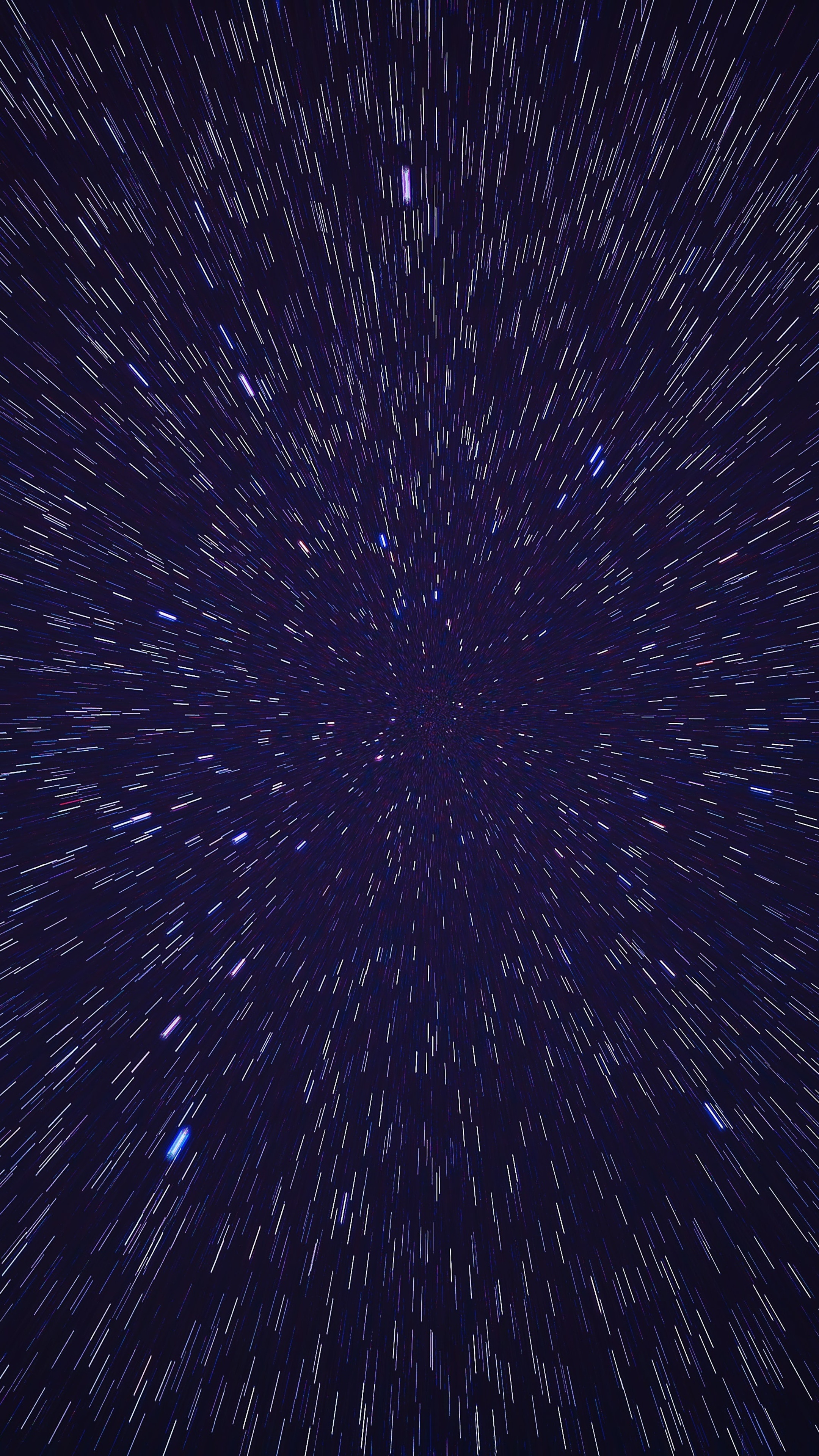 Starfield effect with streaks of light HD Phone Wallpaper