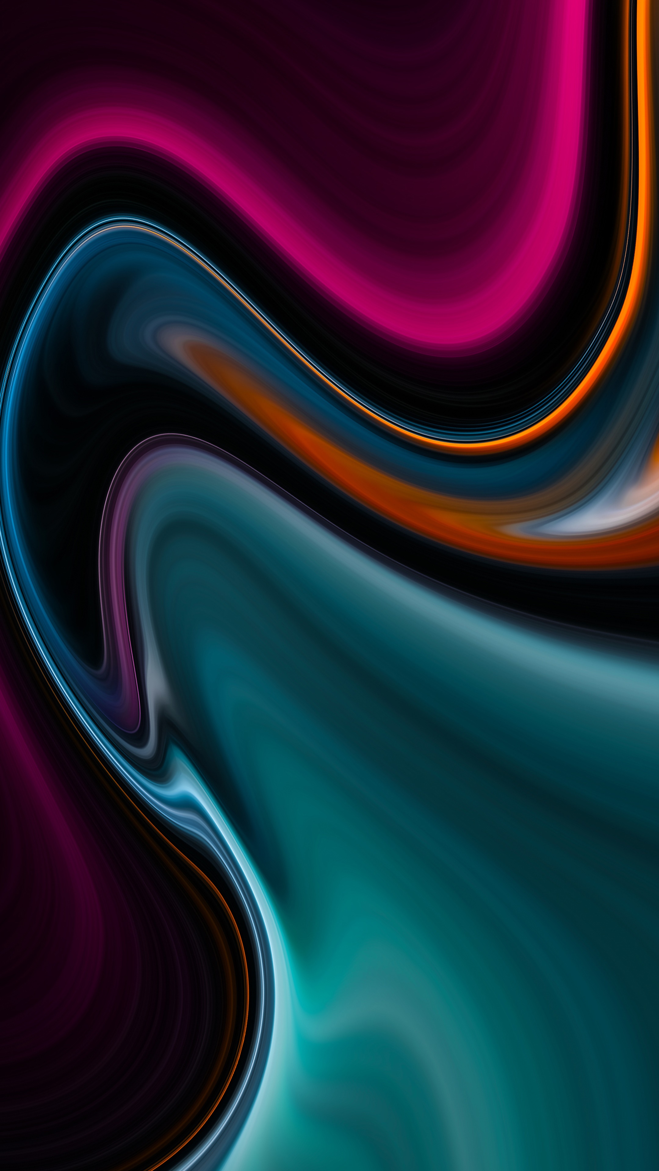Abstract digital art with swirling colors HD Phone Wallpaper
