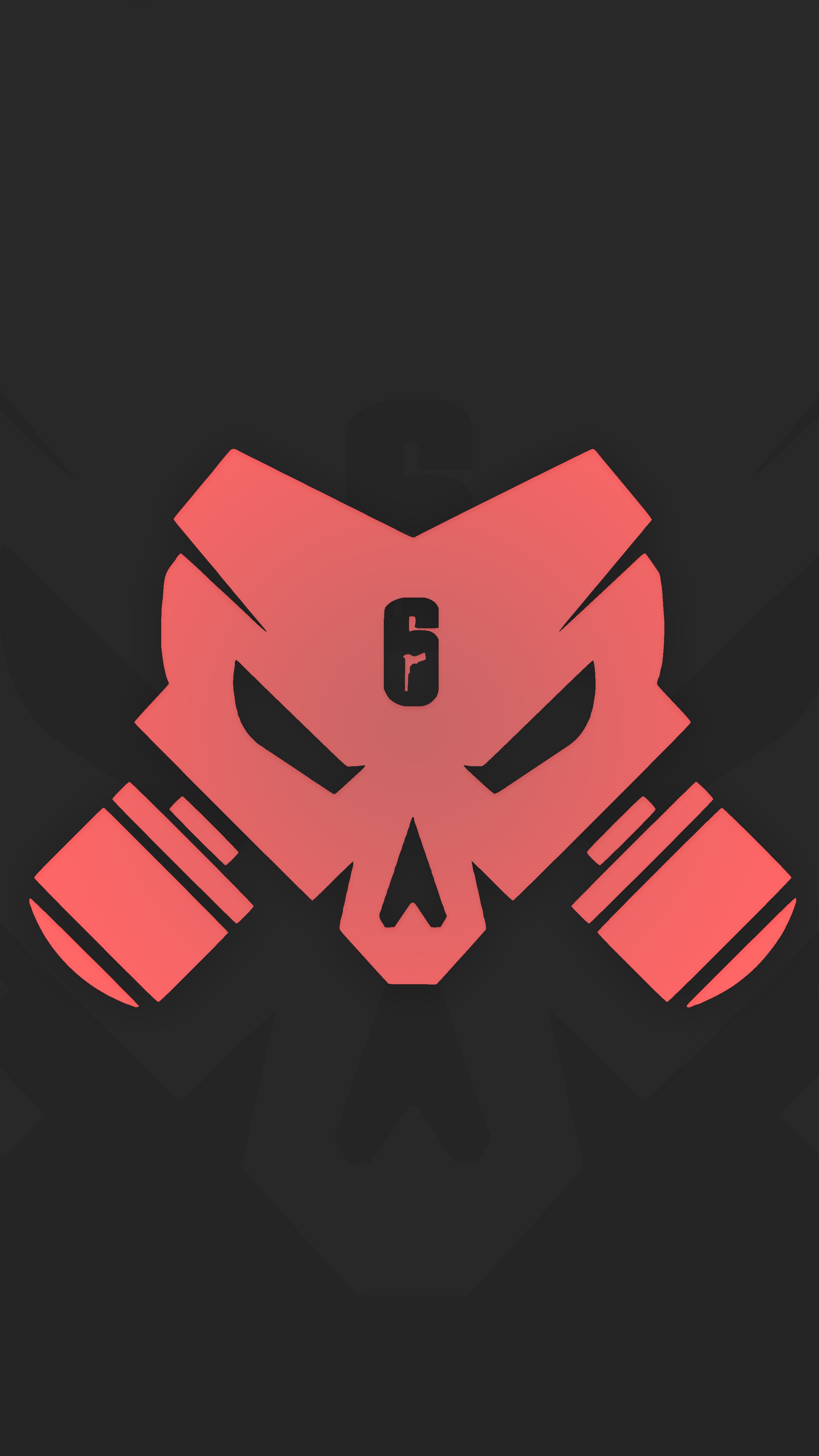Tom Clancy's Rainbow Six Siege gas mask logo HD Phone Wallpaper