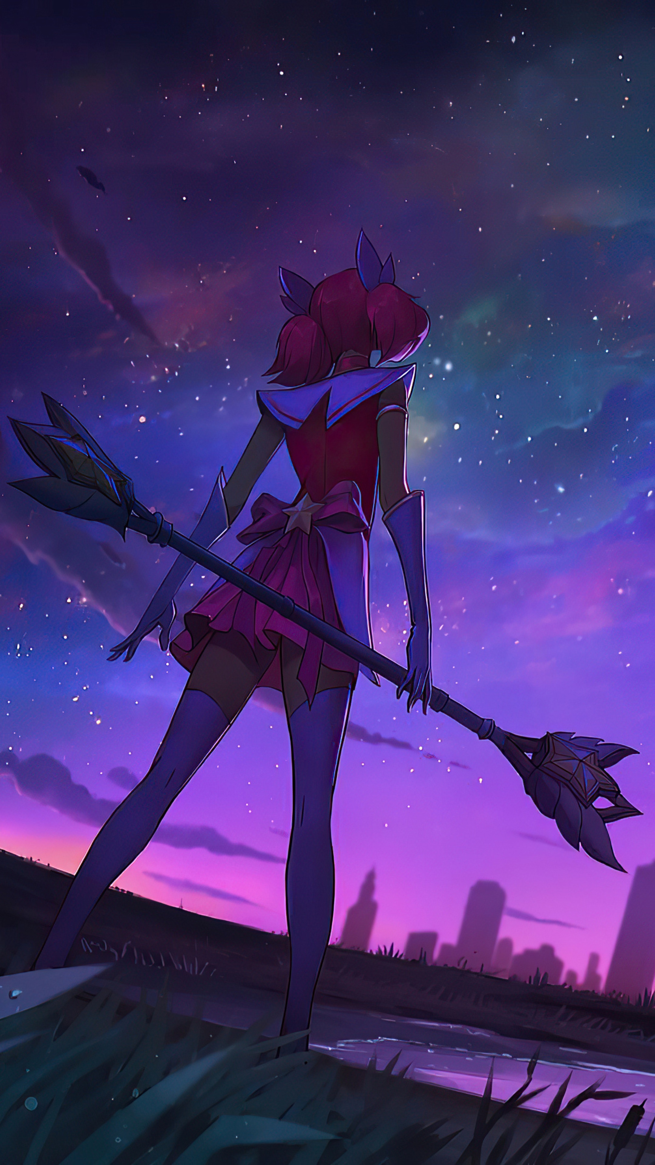 Star Guardian Lux from League of Legends 4K HD Phone Wallpaper