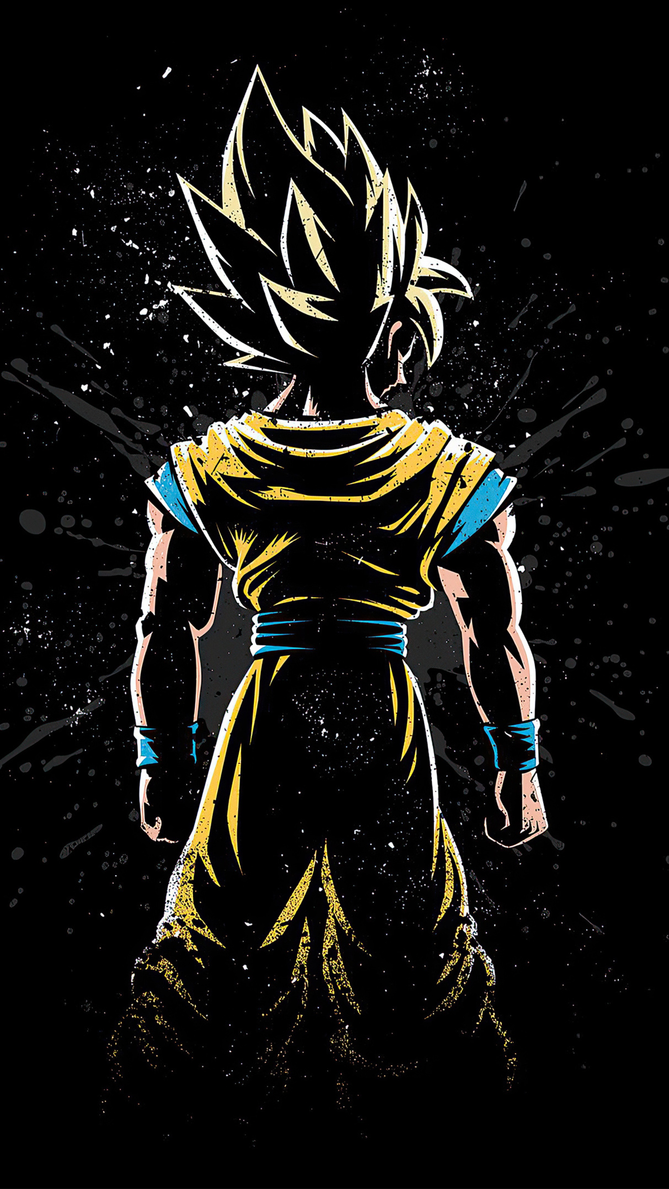 Goku from Dragon Ball Z artwork 4K HD Phone Wallpaper