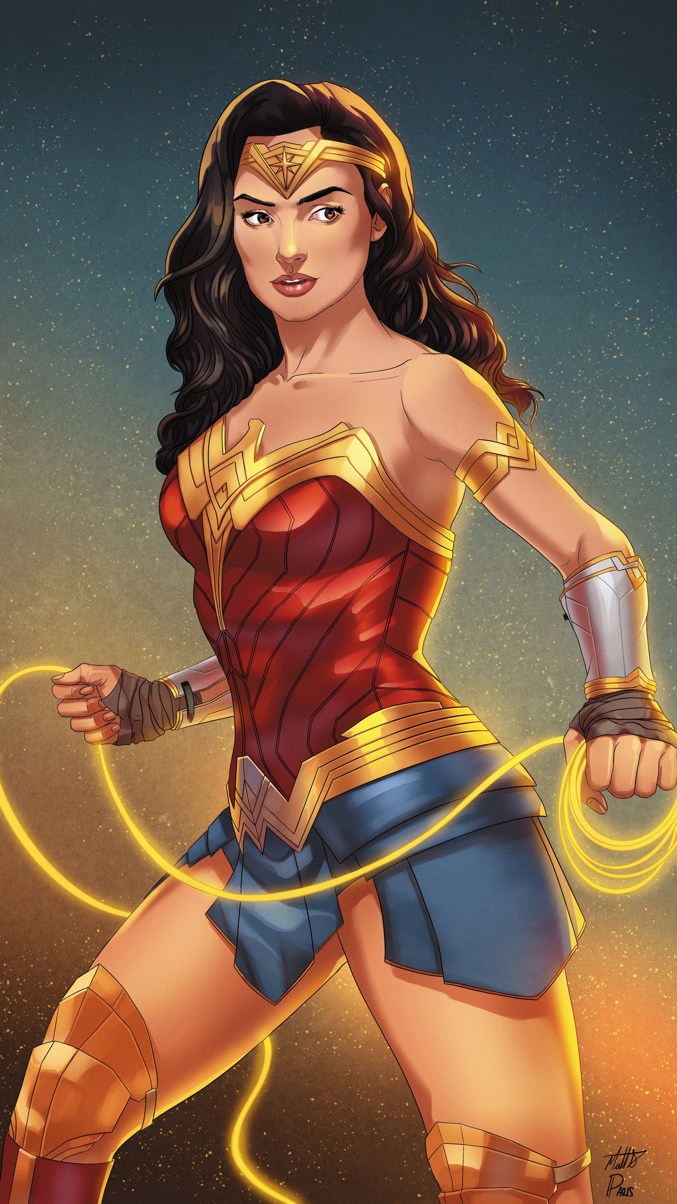 Wonder Woman artwork 4K HD Phone Wallpaper