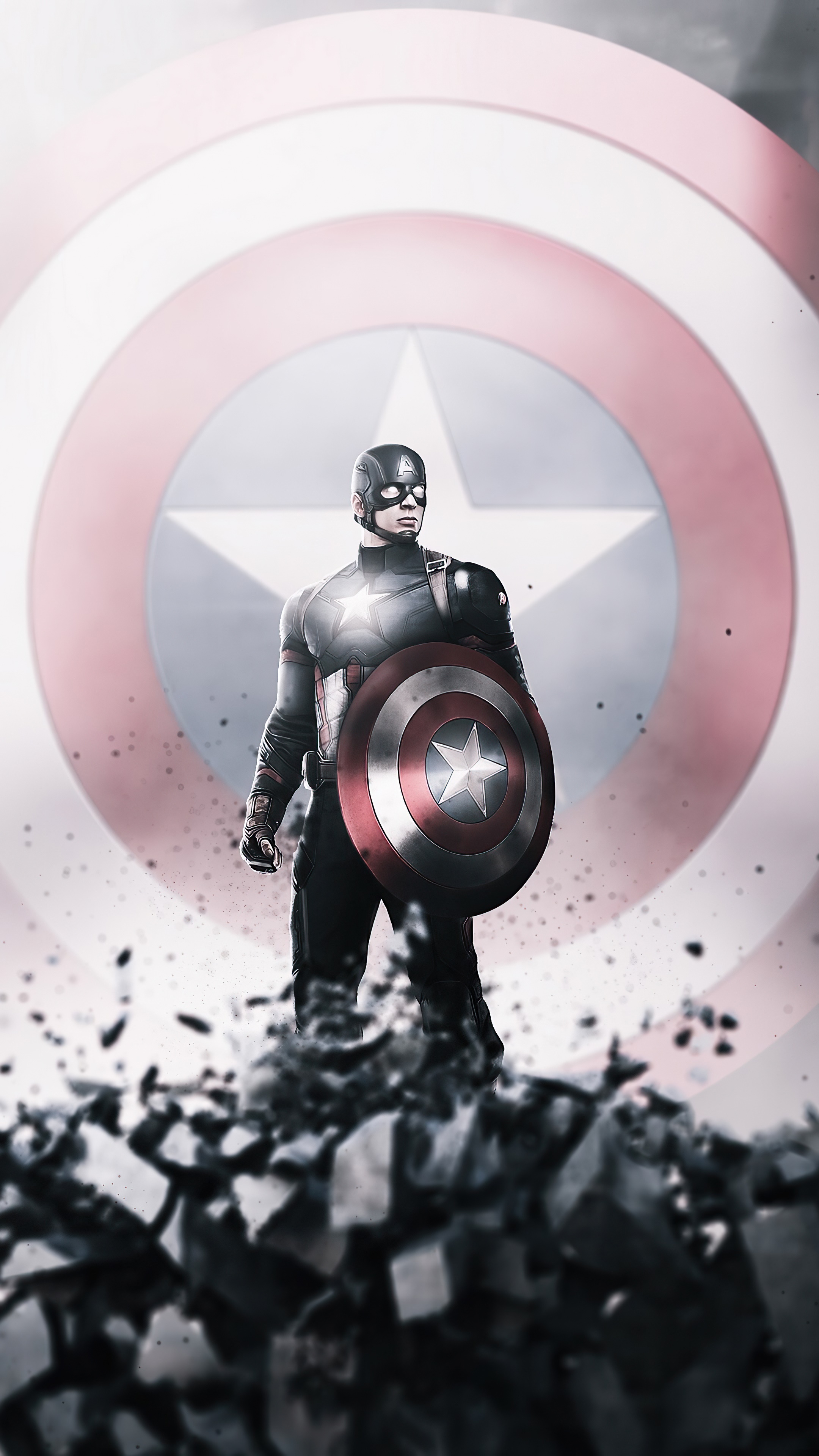 Captain America from Marvel Artwork 4K HD Phone Wallpaper