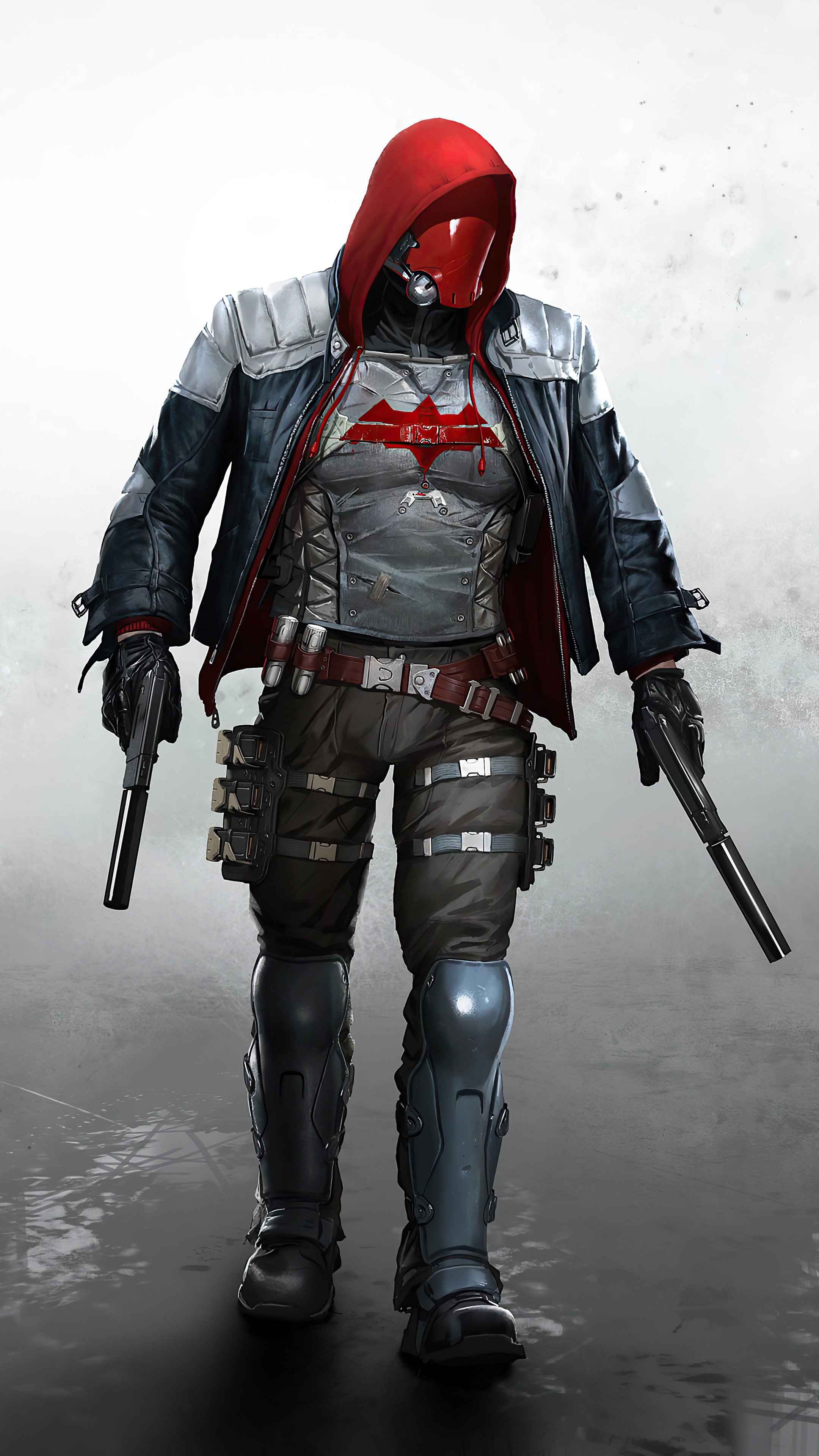 Red Hood from Batman artwork HD Phone Wallpaper