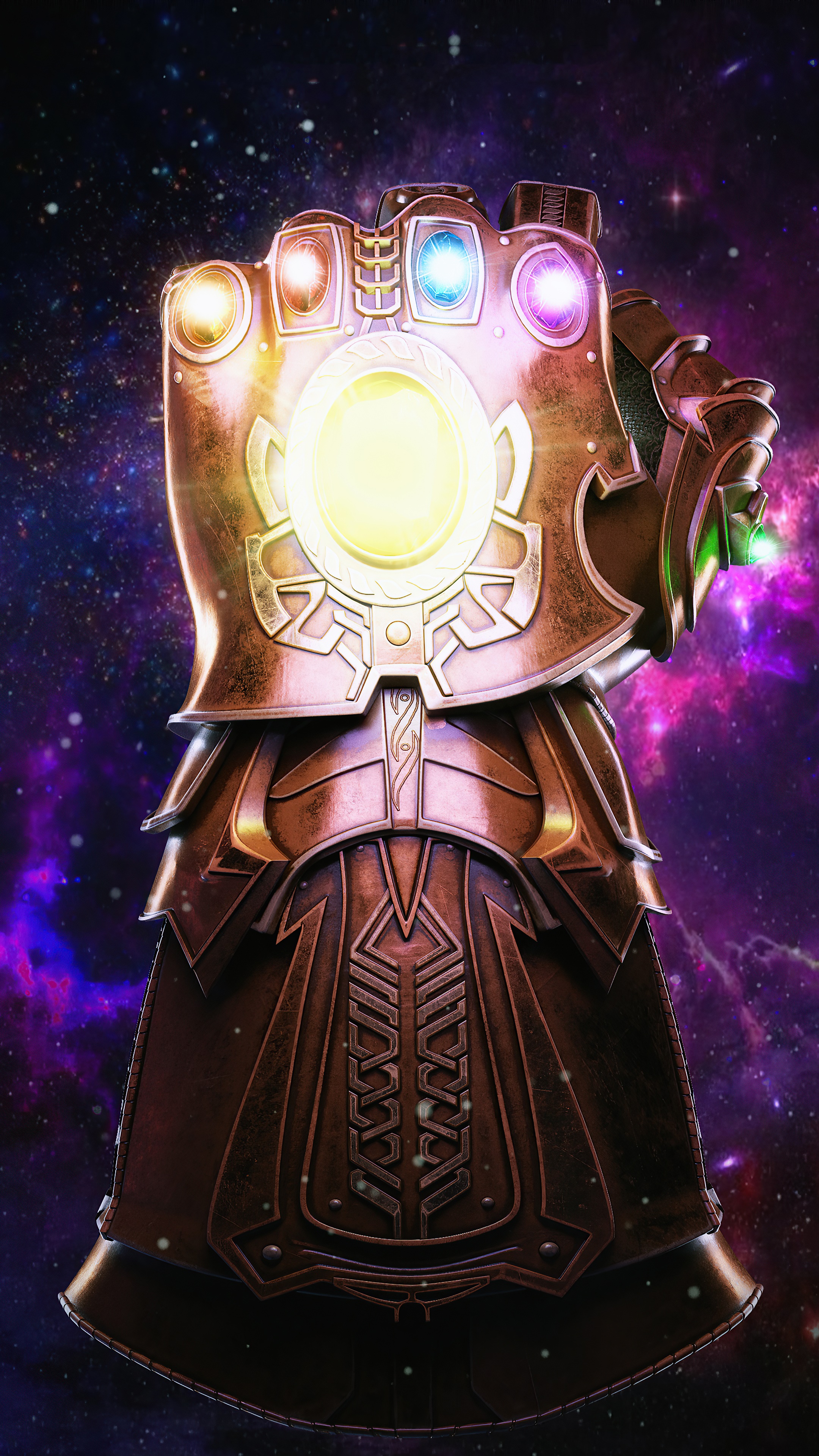 Thanos's Infinity Gauntlet with Infinity Stones HD Phone Wallpaper