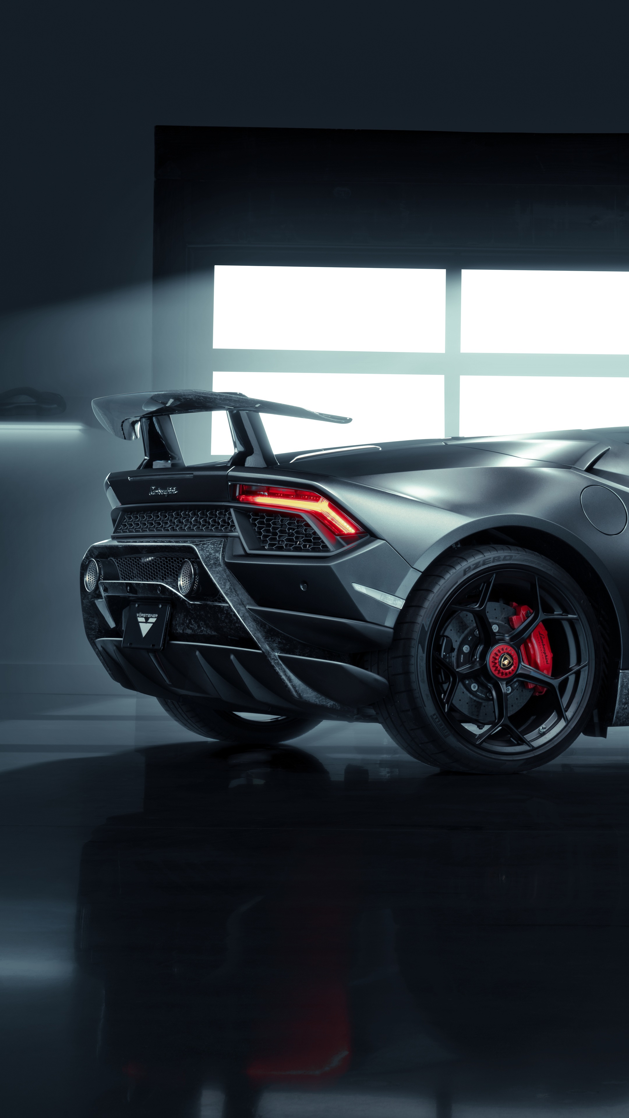 Lamborghini Huracan Performante rear view HD Phone Wallpaper