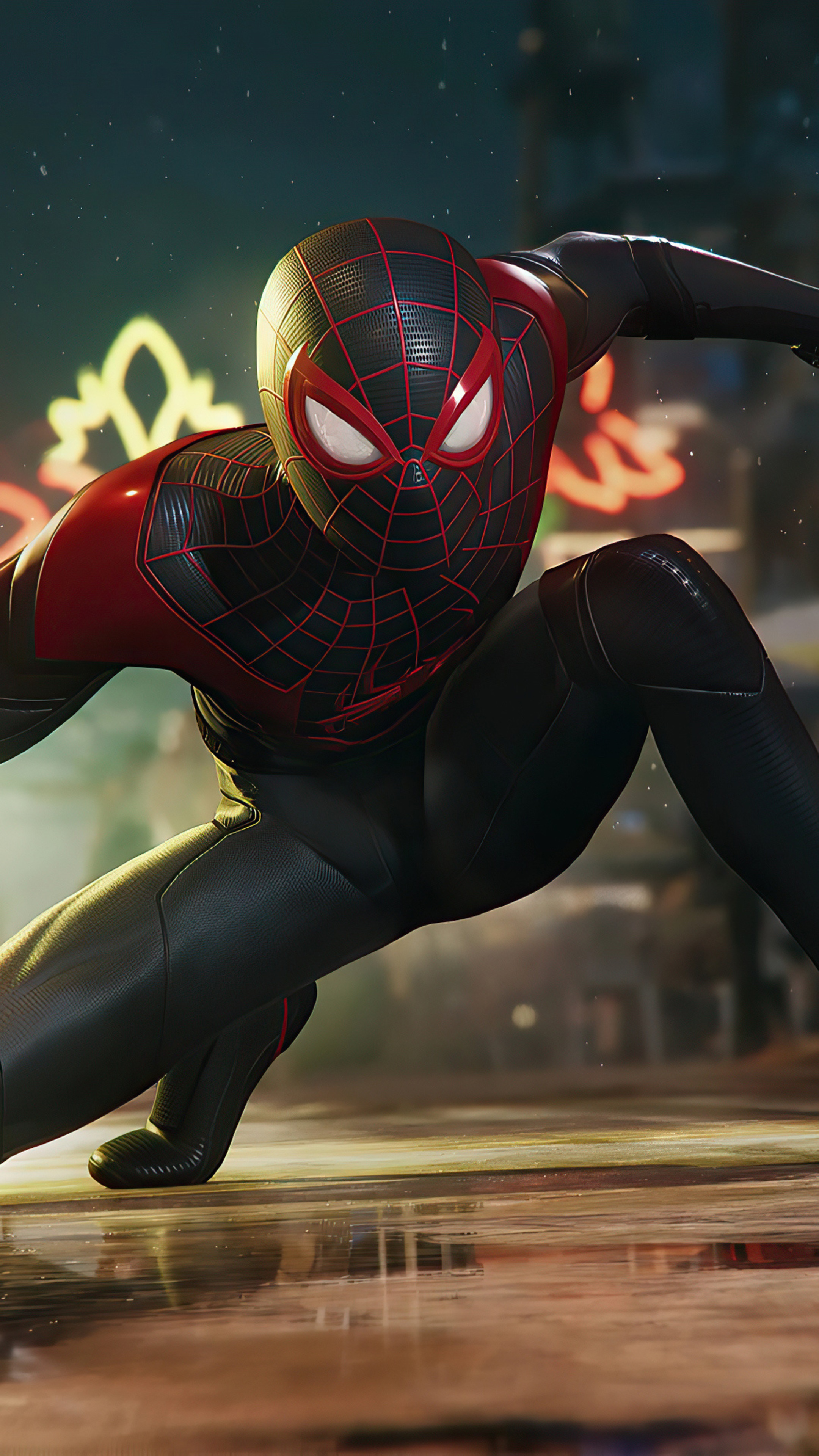 Spider-Man Miles Morales from Marvel's Spider-Man: Miles Morales 4K HD Phone Wallpaper