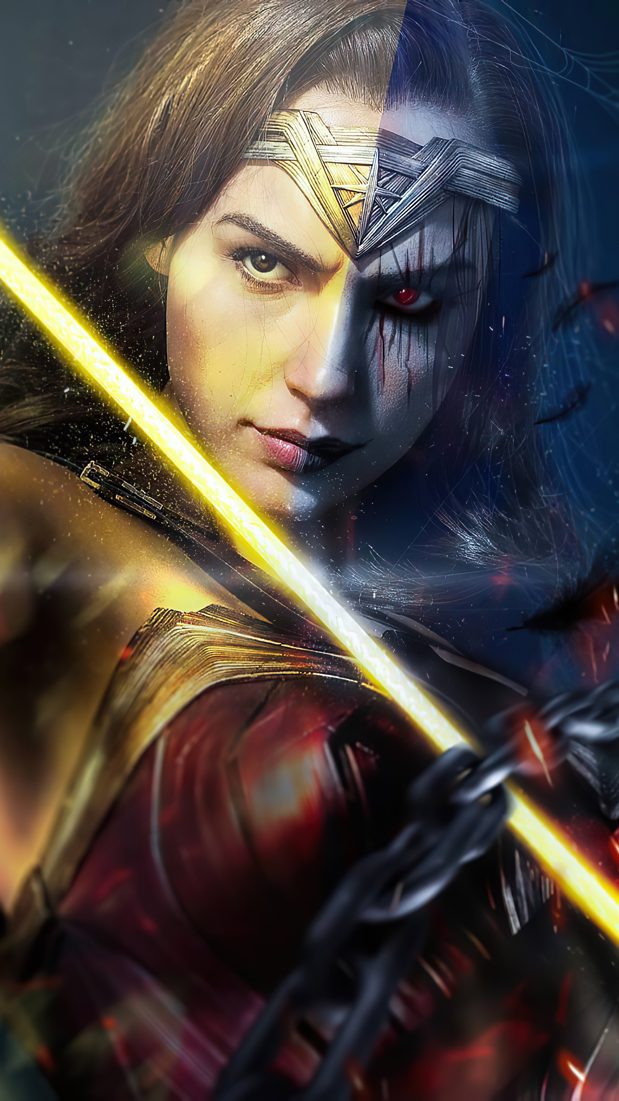 Wonder Woman artwork 4K HD Phone Wallpaper