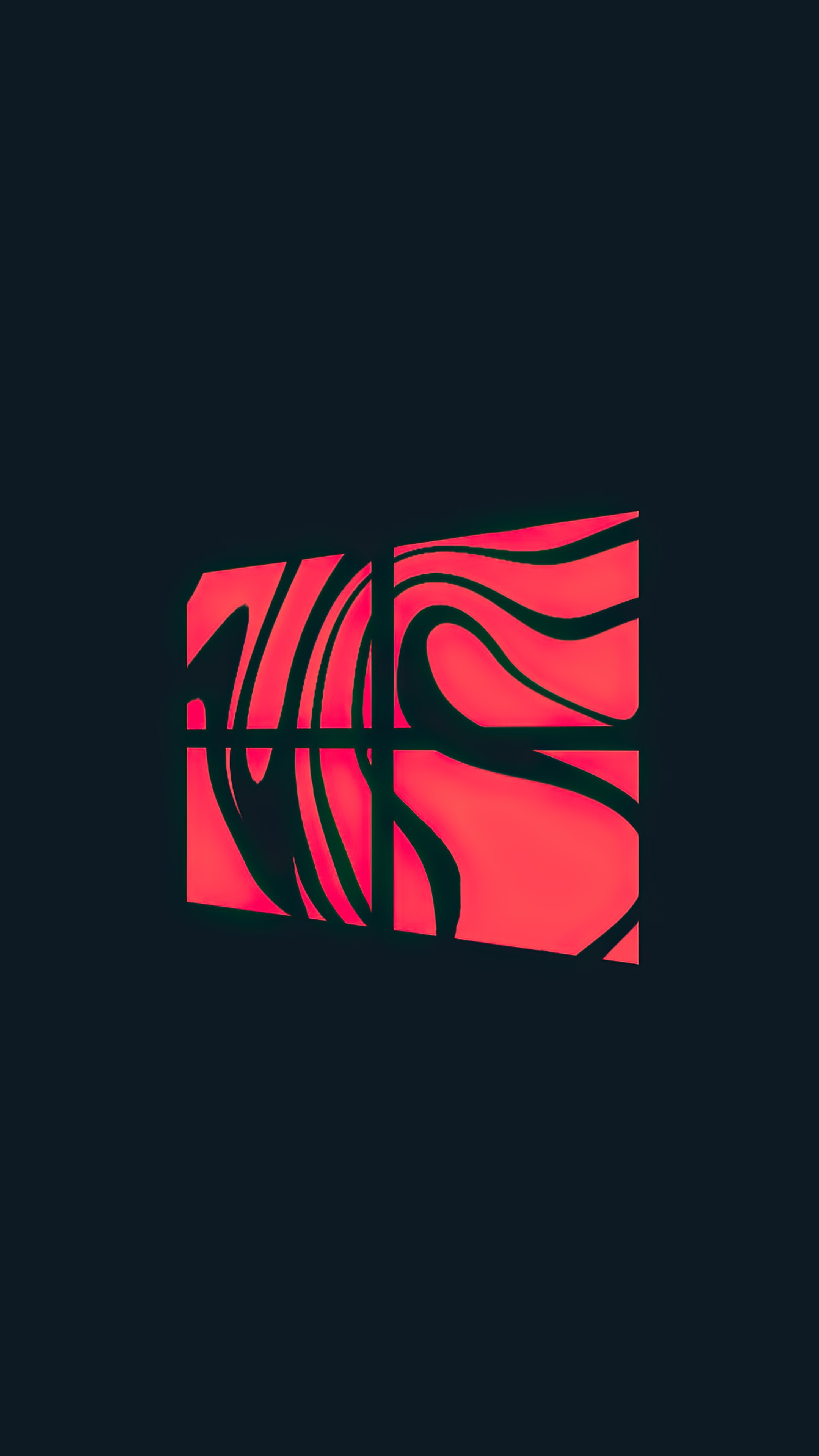 Windows 10 logo with abstract red and black design 4K HD Phone Wallpaper