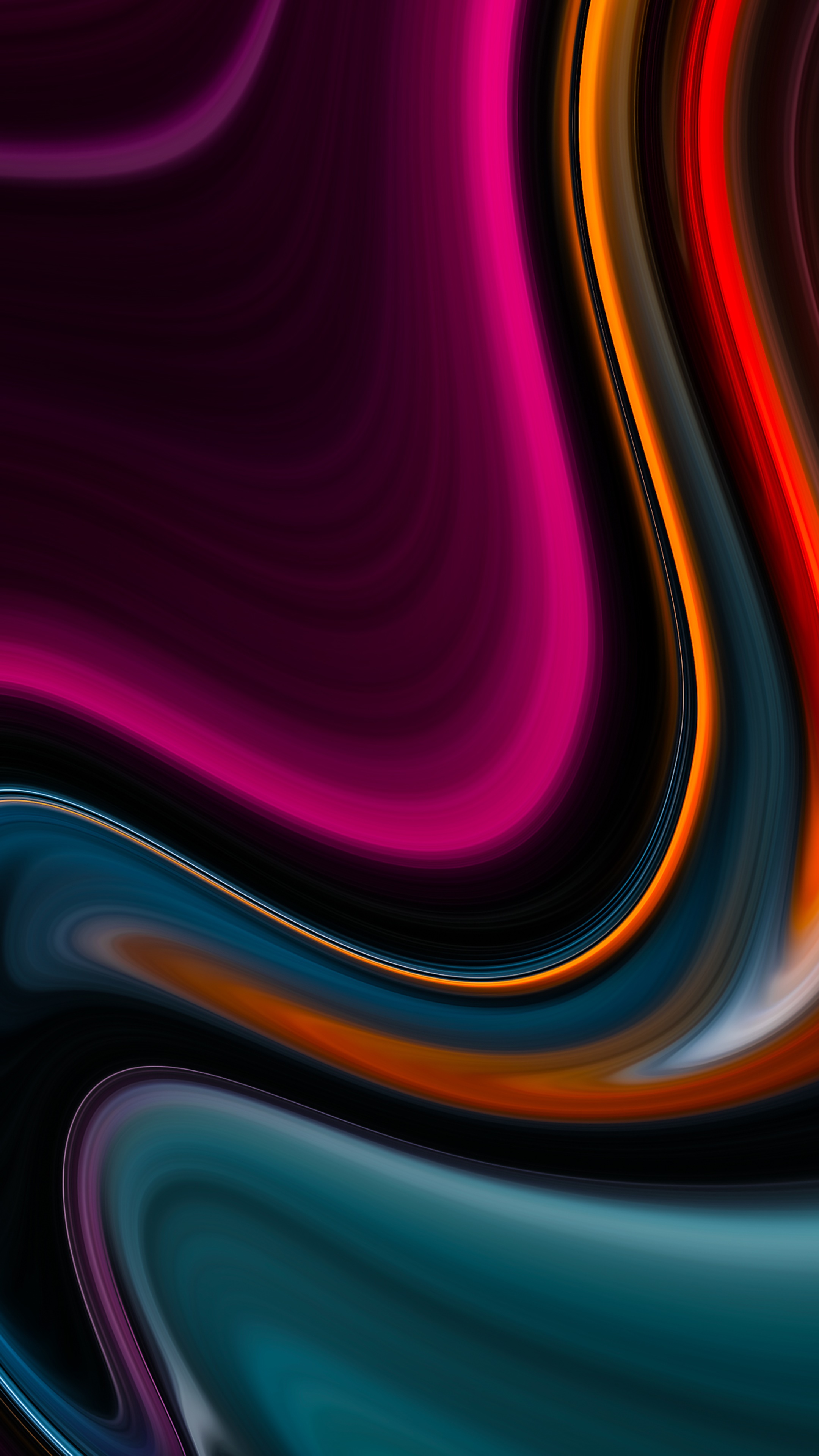 Abstract digital art with swirling colors HD Phone Wallpaper
