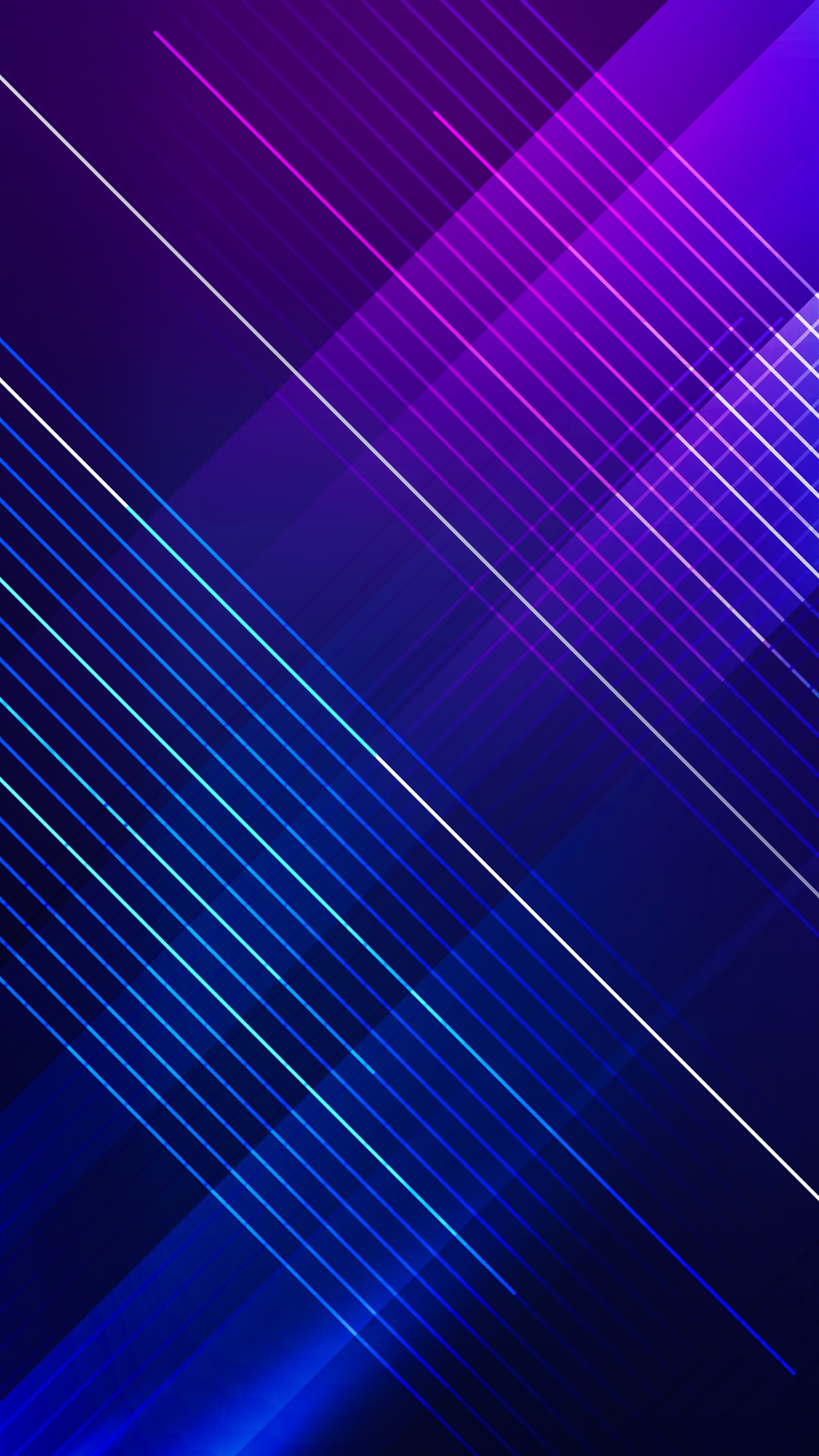 Abstract digital art with blue and purple lines HD Phone Wallpaper