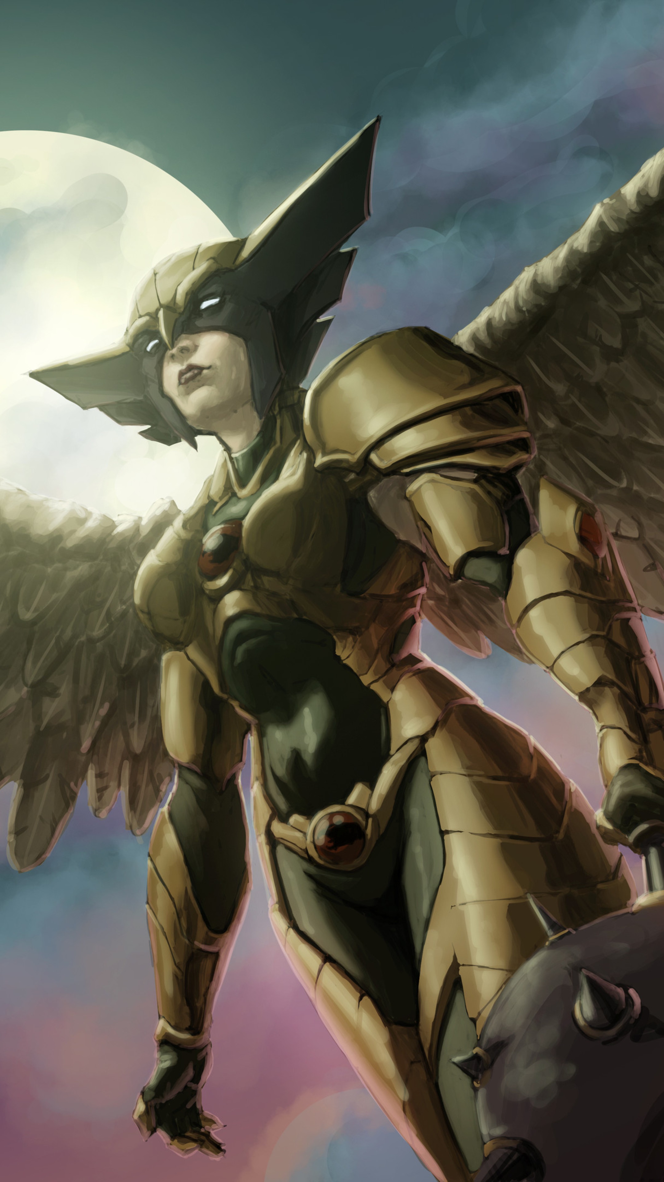 Hawkgirl artwork HD Phone Wallpaper