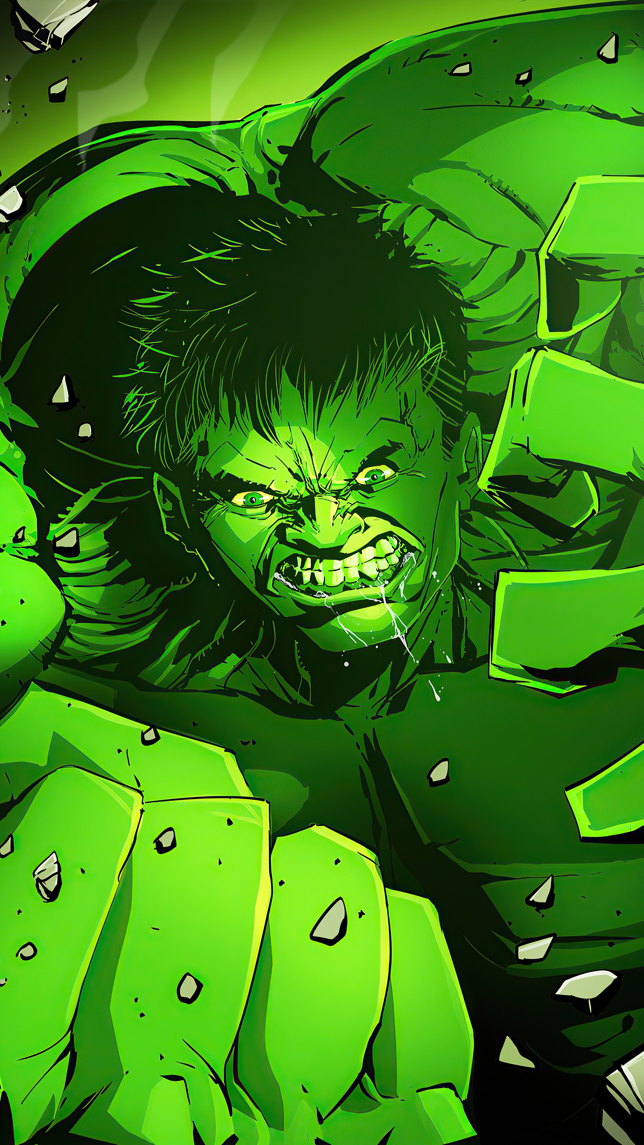 Hulk artwork 4K HD Phone Wallpaper