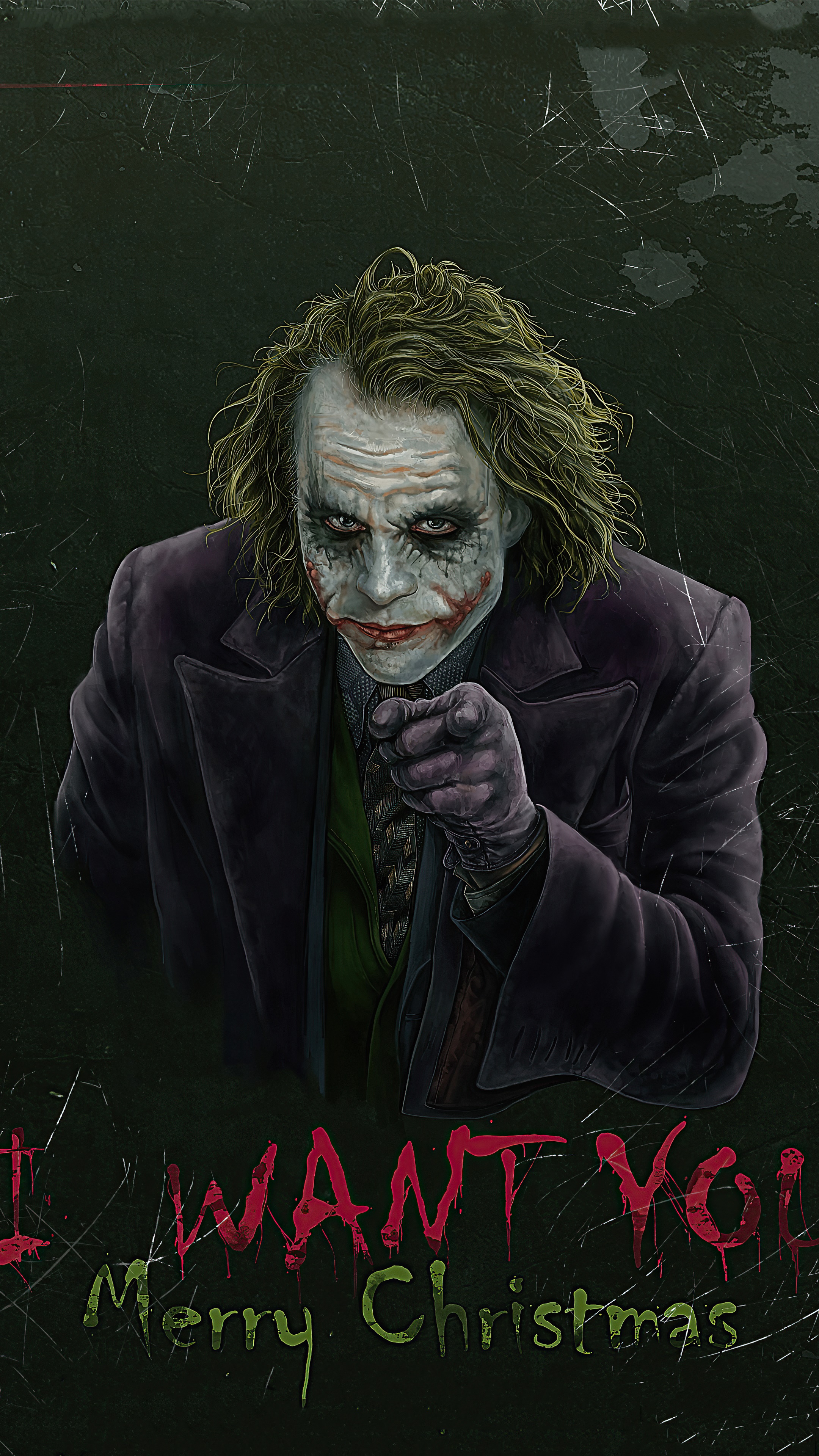 The Joker from Batman artwork 4K HD Phone Wallpaper