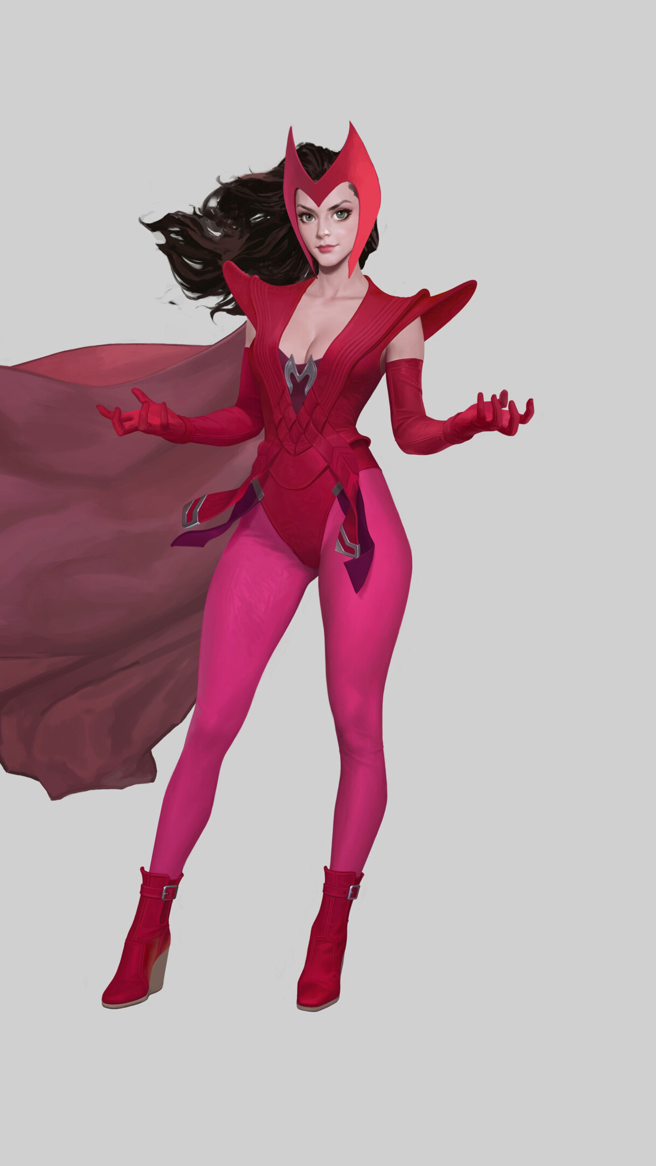 Scarlet Witch artwork by artist HD Phone Wallpaper