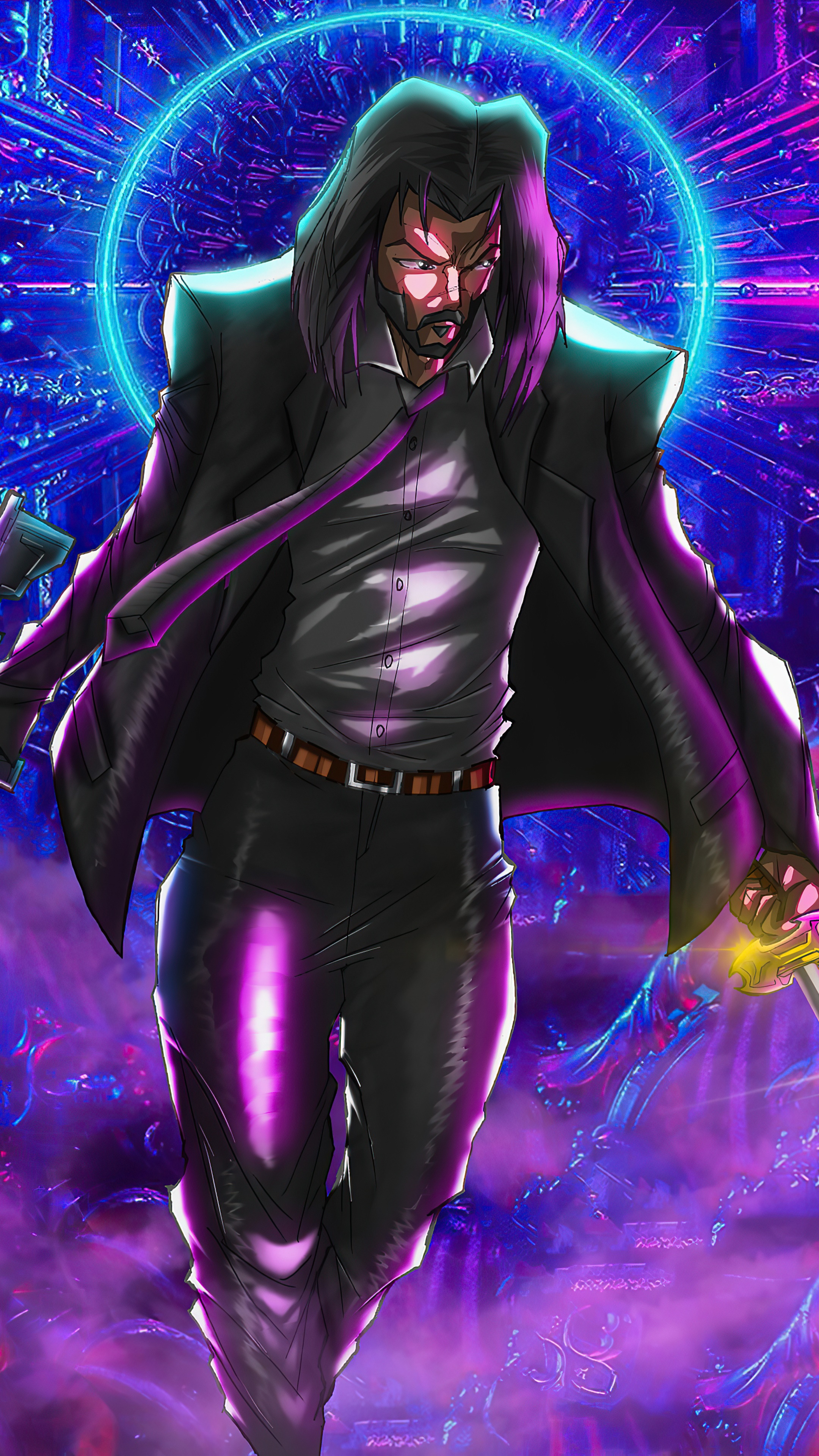 John Wick artwork 4K HD Phone Wallpaper