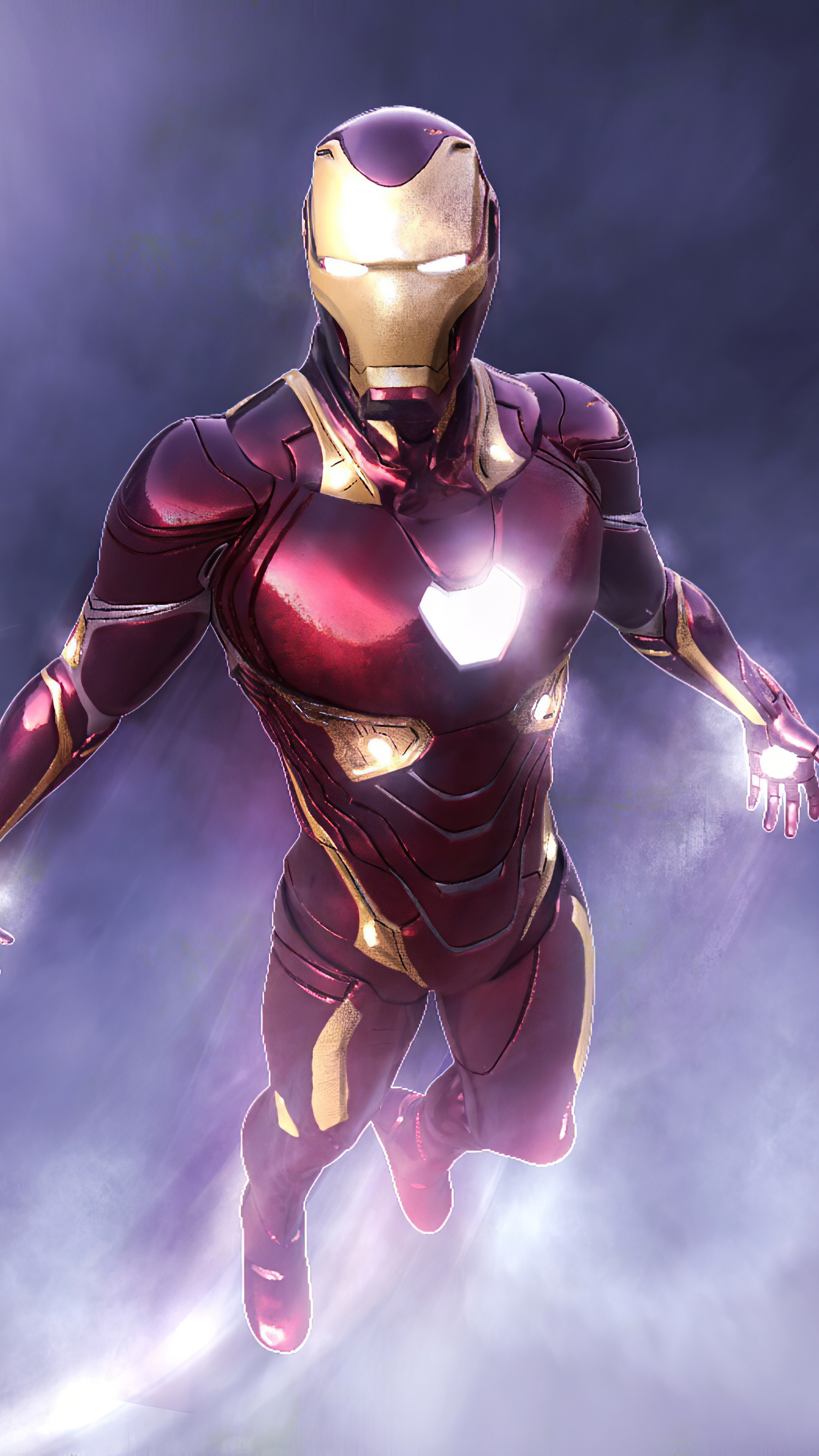 Iron Man in flight, artwork HD Phone Wallpaper