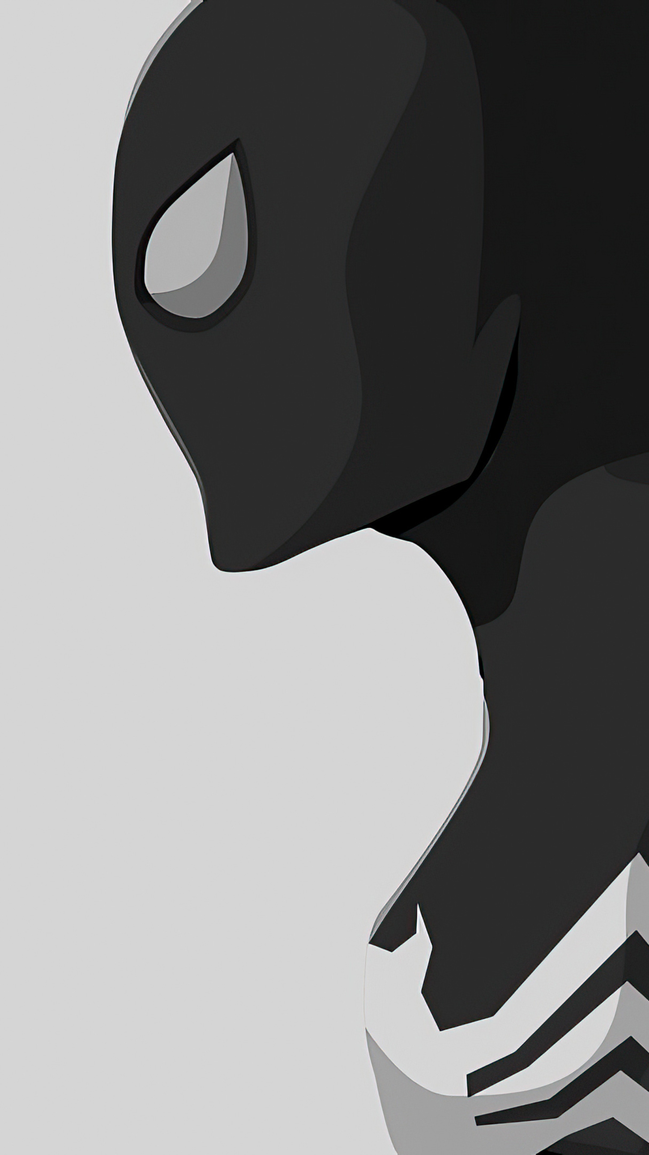 Black Spiderman Artwork 4K HD Phone Wallpaper