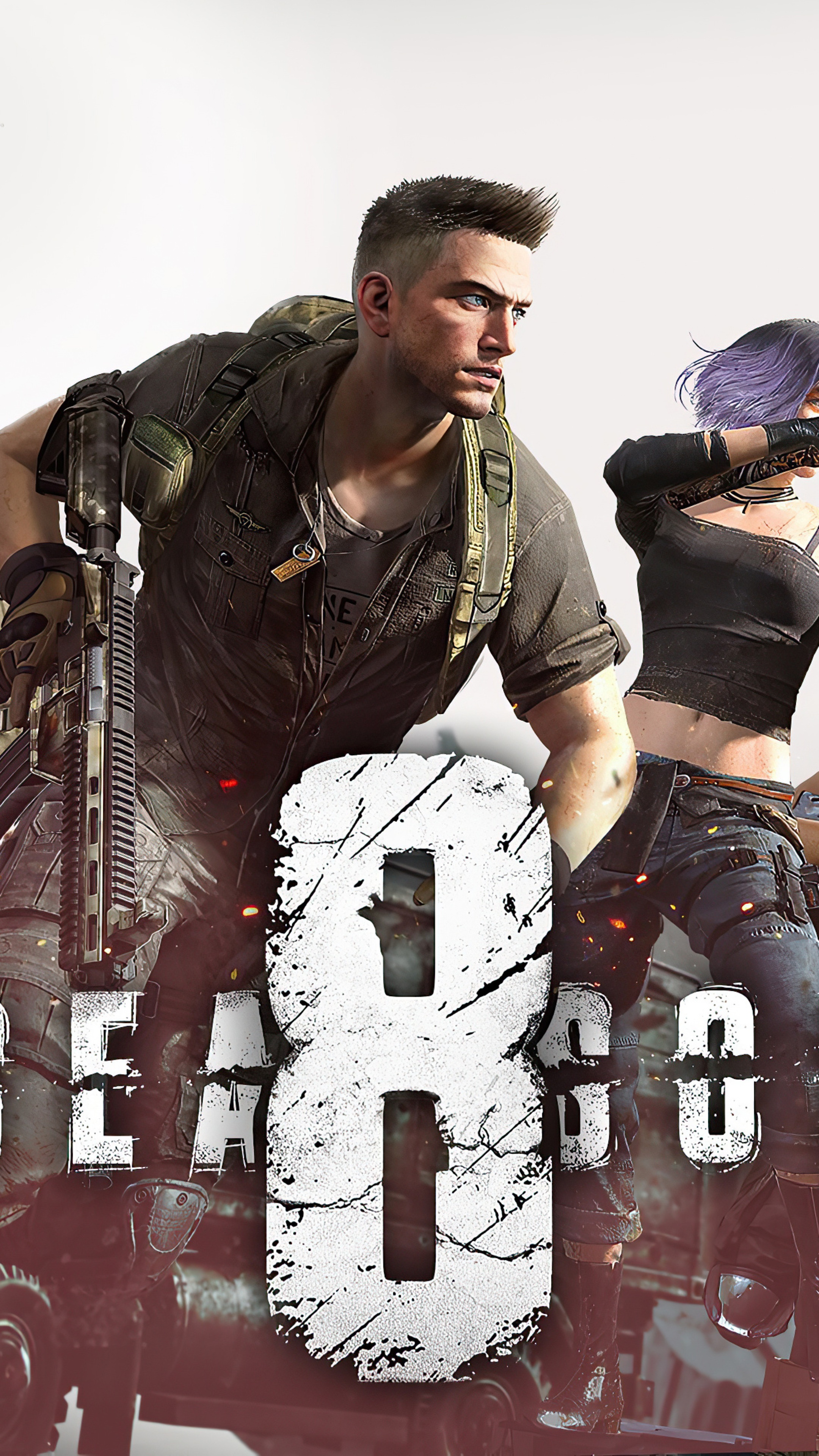 PlayerUnknown's Battlegrounds 8 characters HD Phone Wallpaper