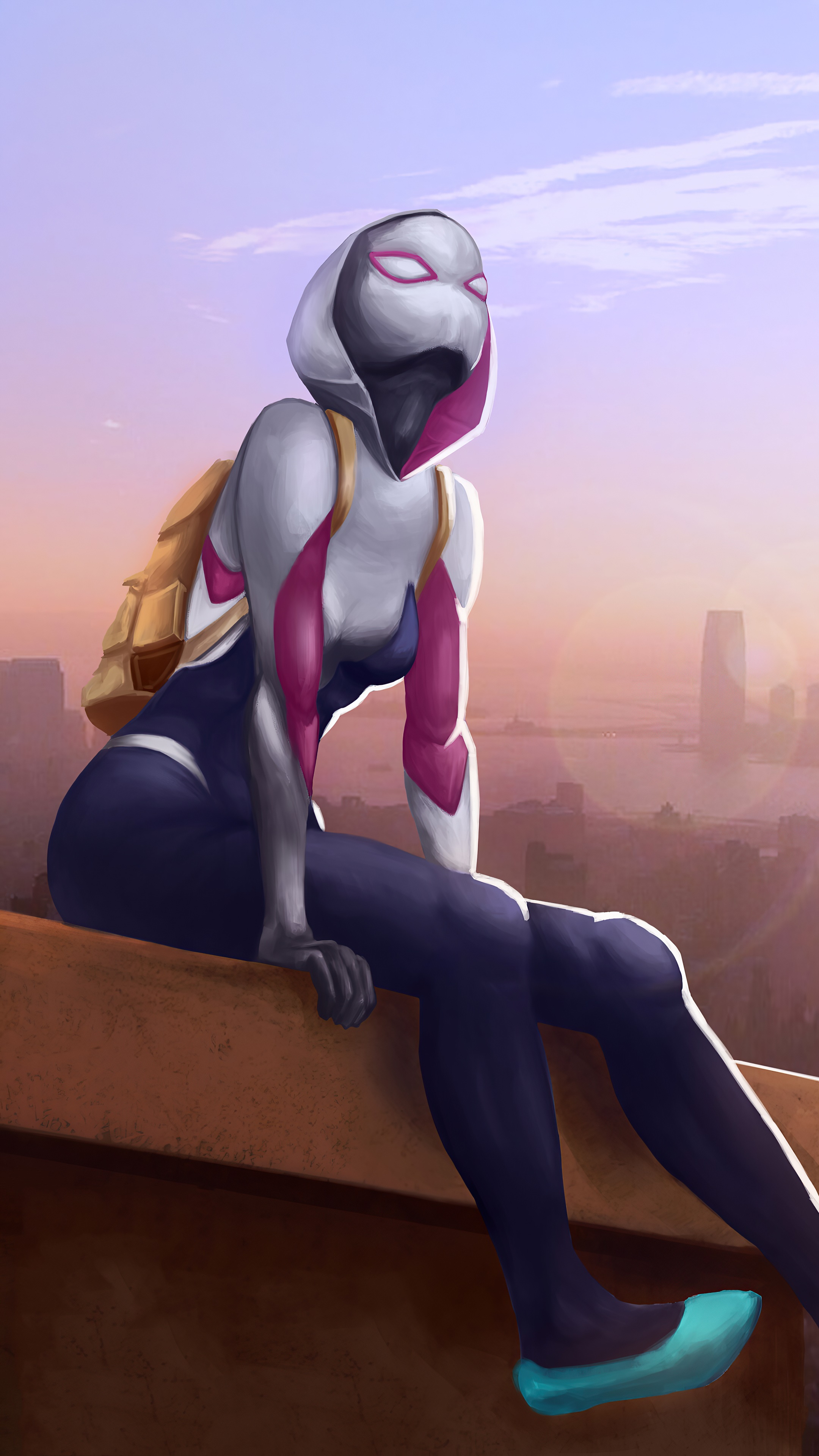 Gwen Stacy artwork HD Phone Wallpaper