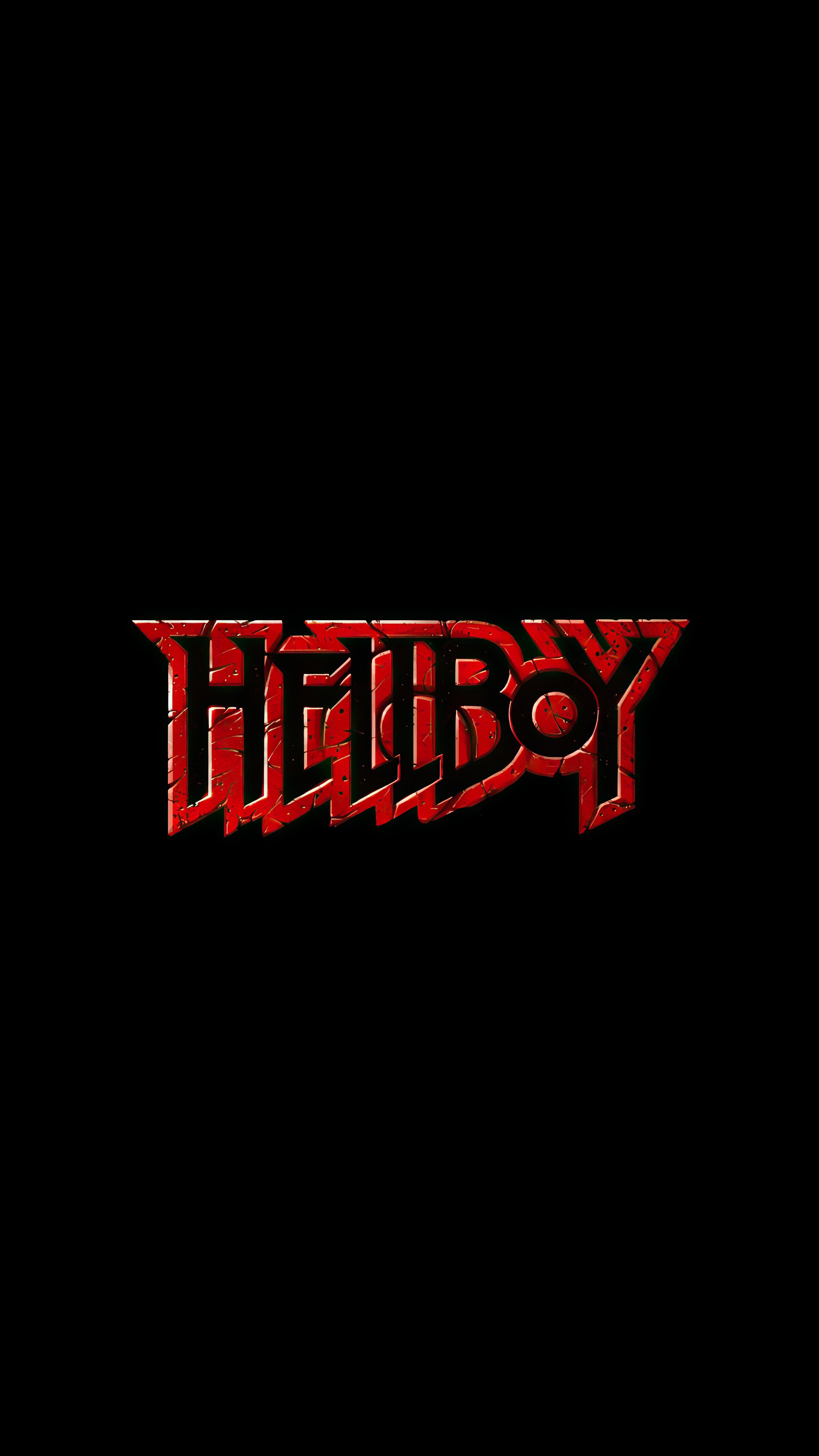 Hellboy movie logo HD Phone Wallpaper