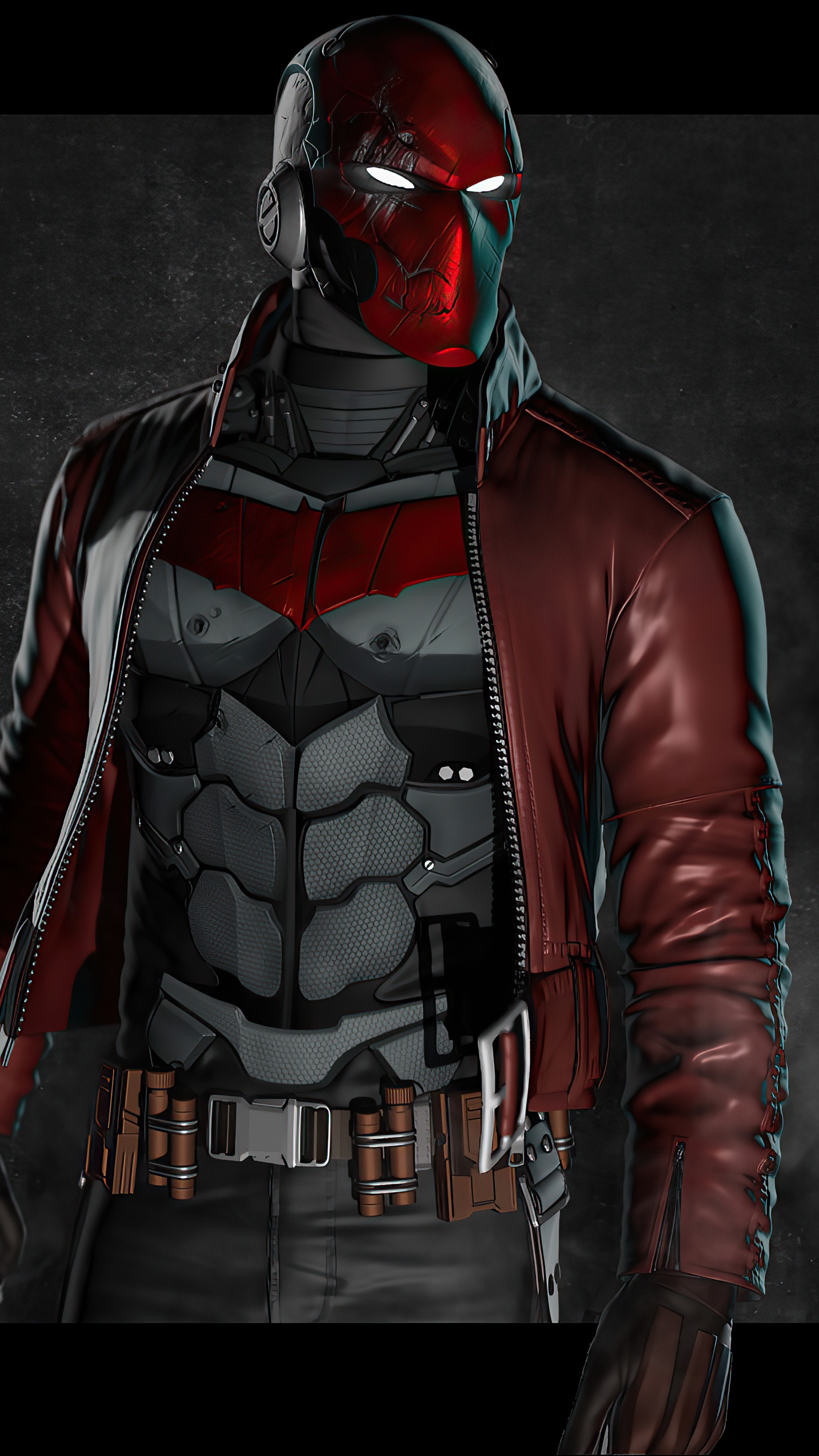 Red Hood from DC Comics artwork 4K HD Phone Wallpaper