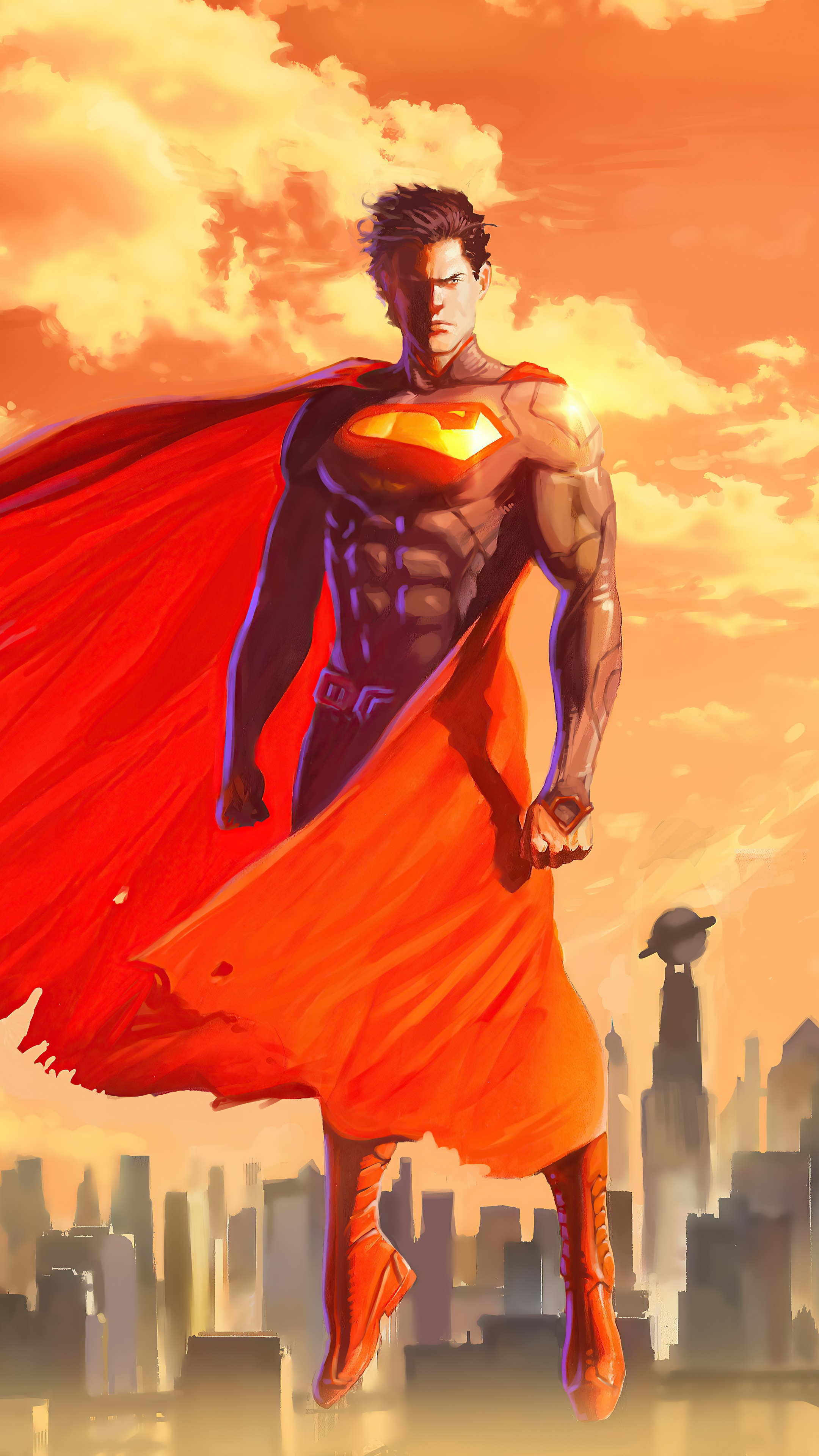 Superman artwork 4K HD Phone Wallpaper