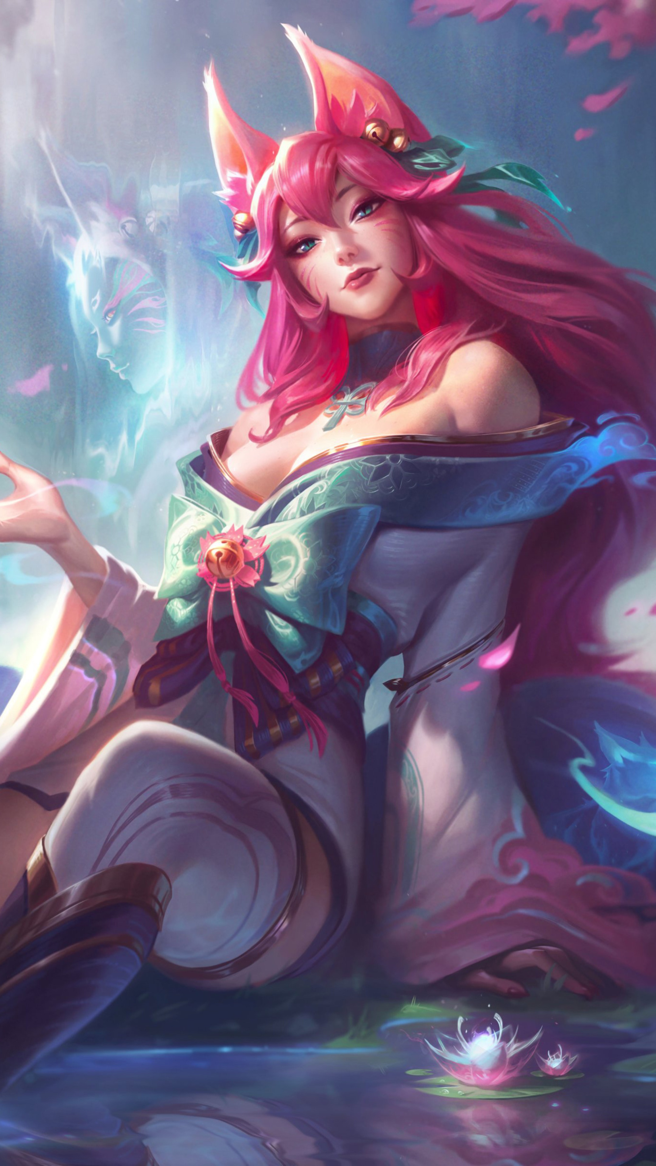 Ahri from League of Legends HD Phone Wallpaper