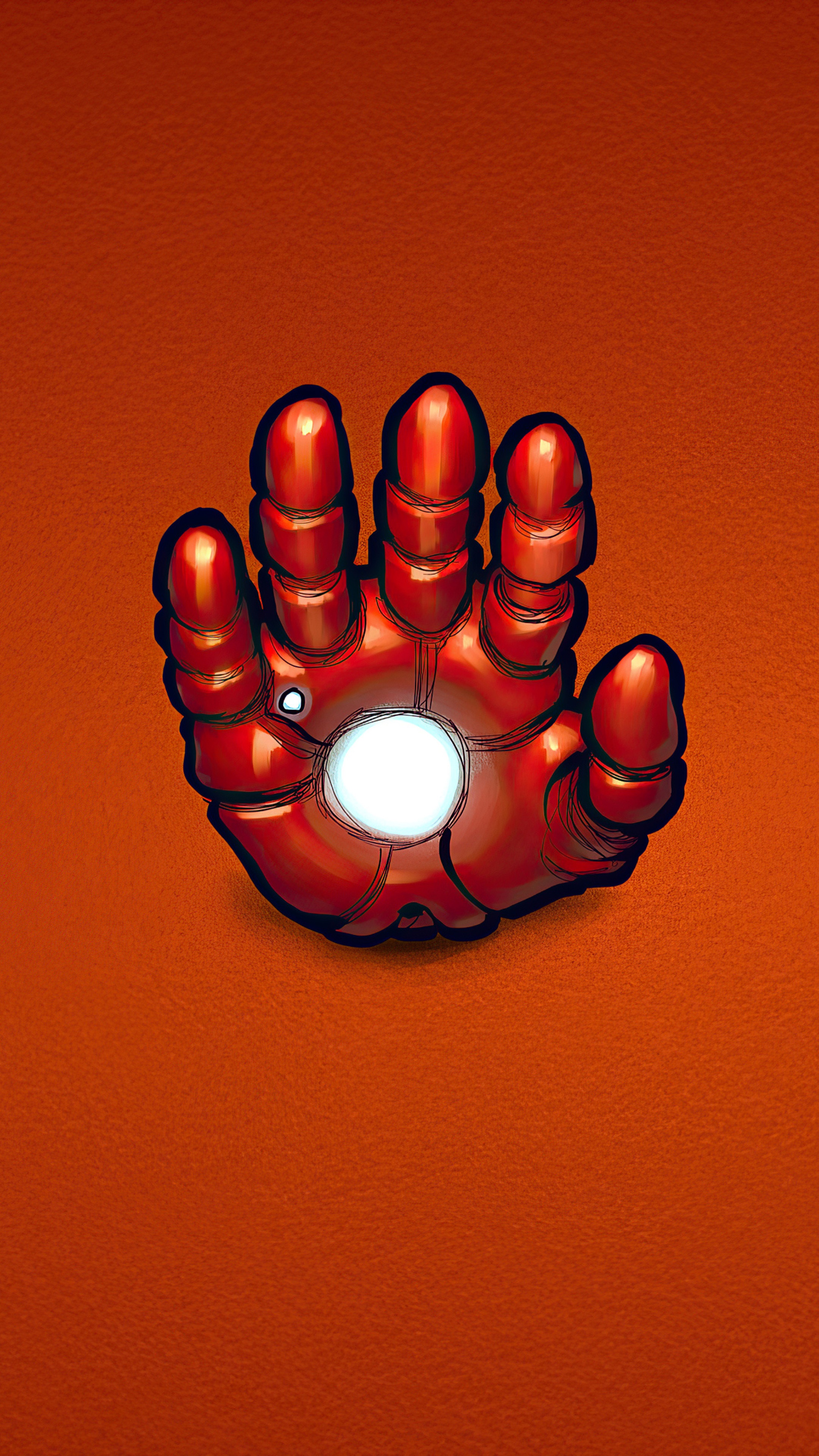 Iron Man's Arc Reactor HD Phone Wallpaper