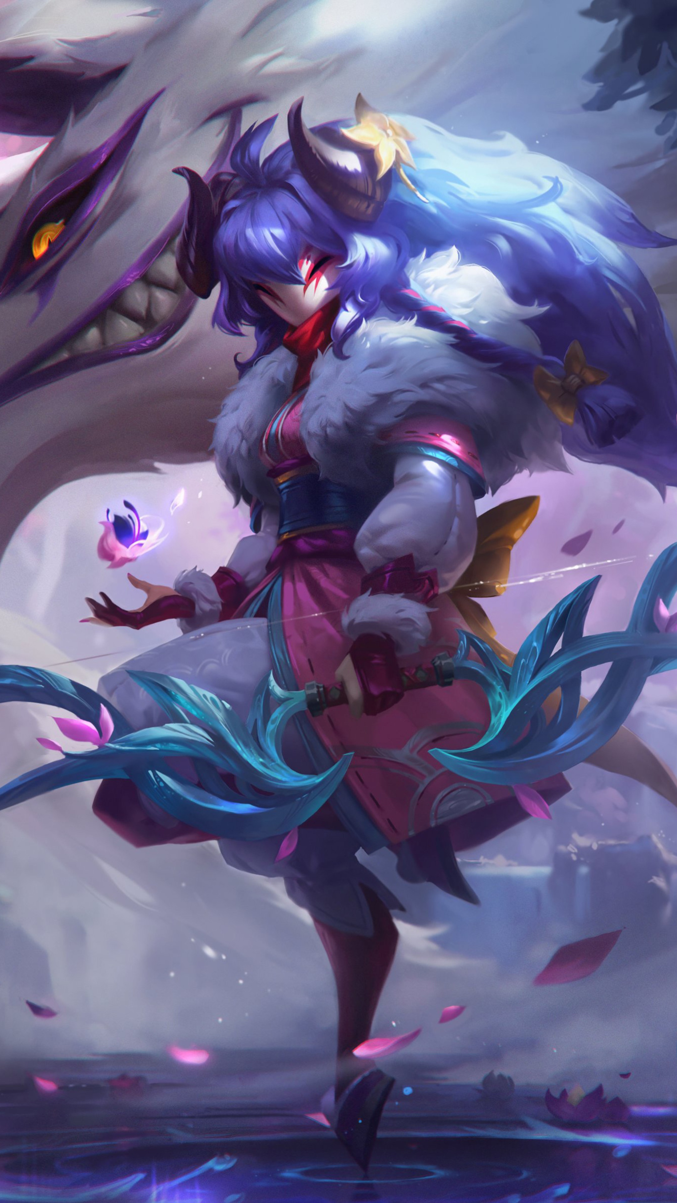 Kindred from League of Legends HD Phone Wallpaper