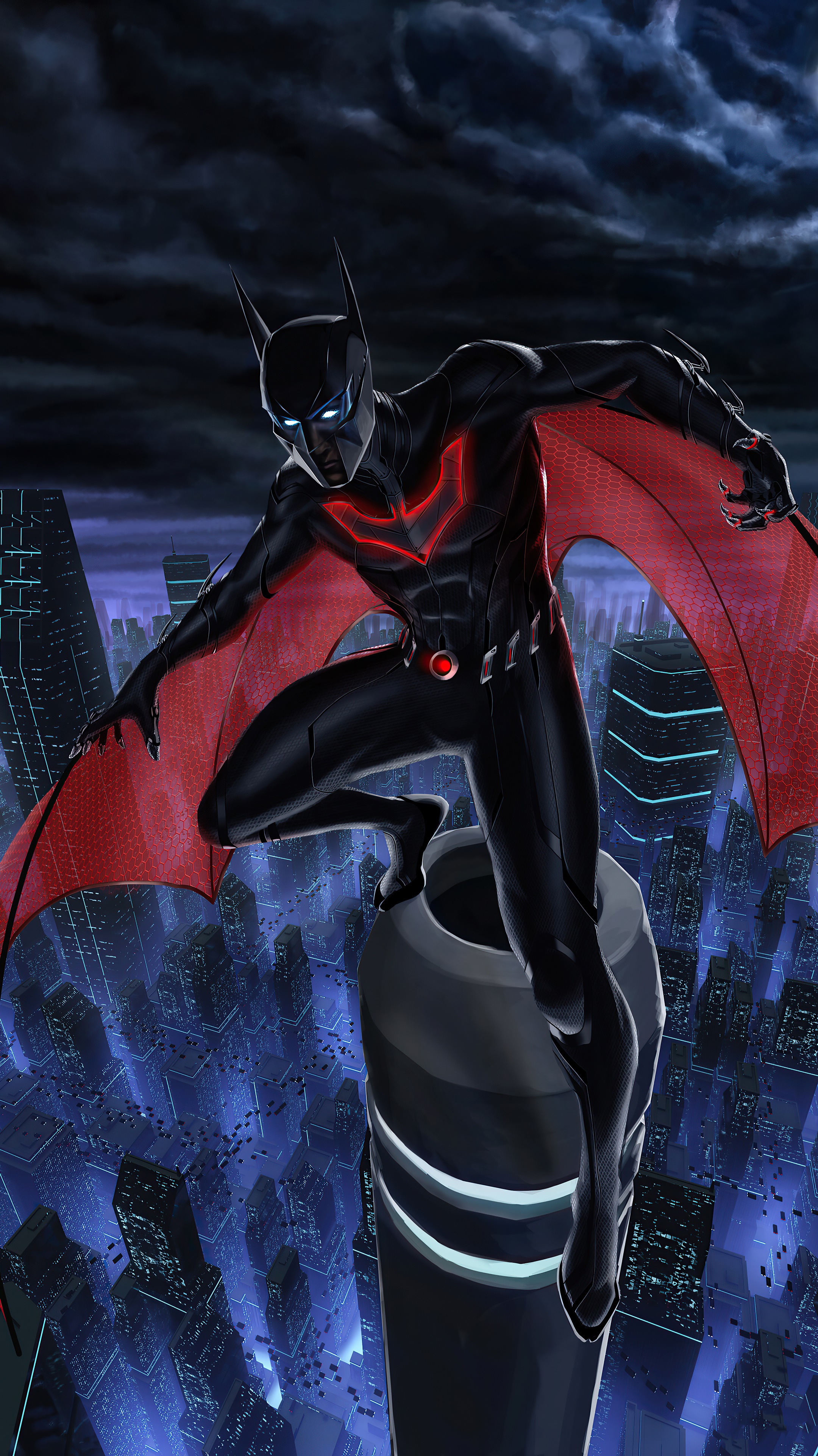 Batman Beyond artwork 4K HD Phone Wallpaper