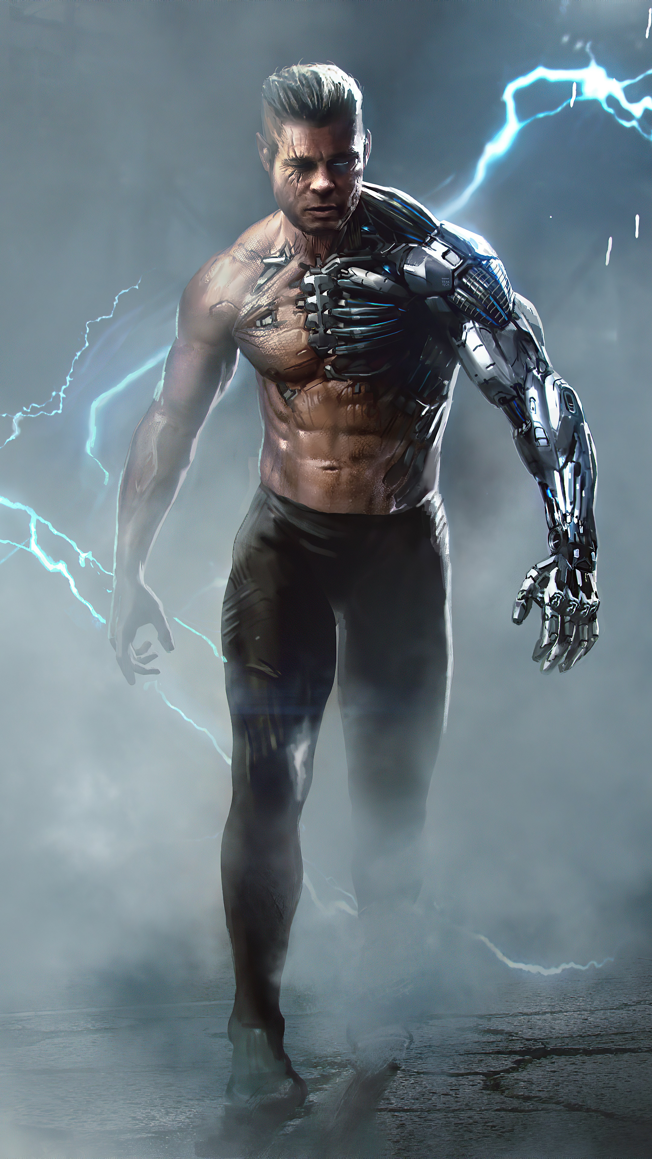 Cable from X-Men artwork HD Phone Wallpaper