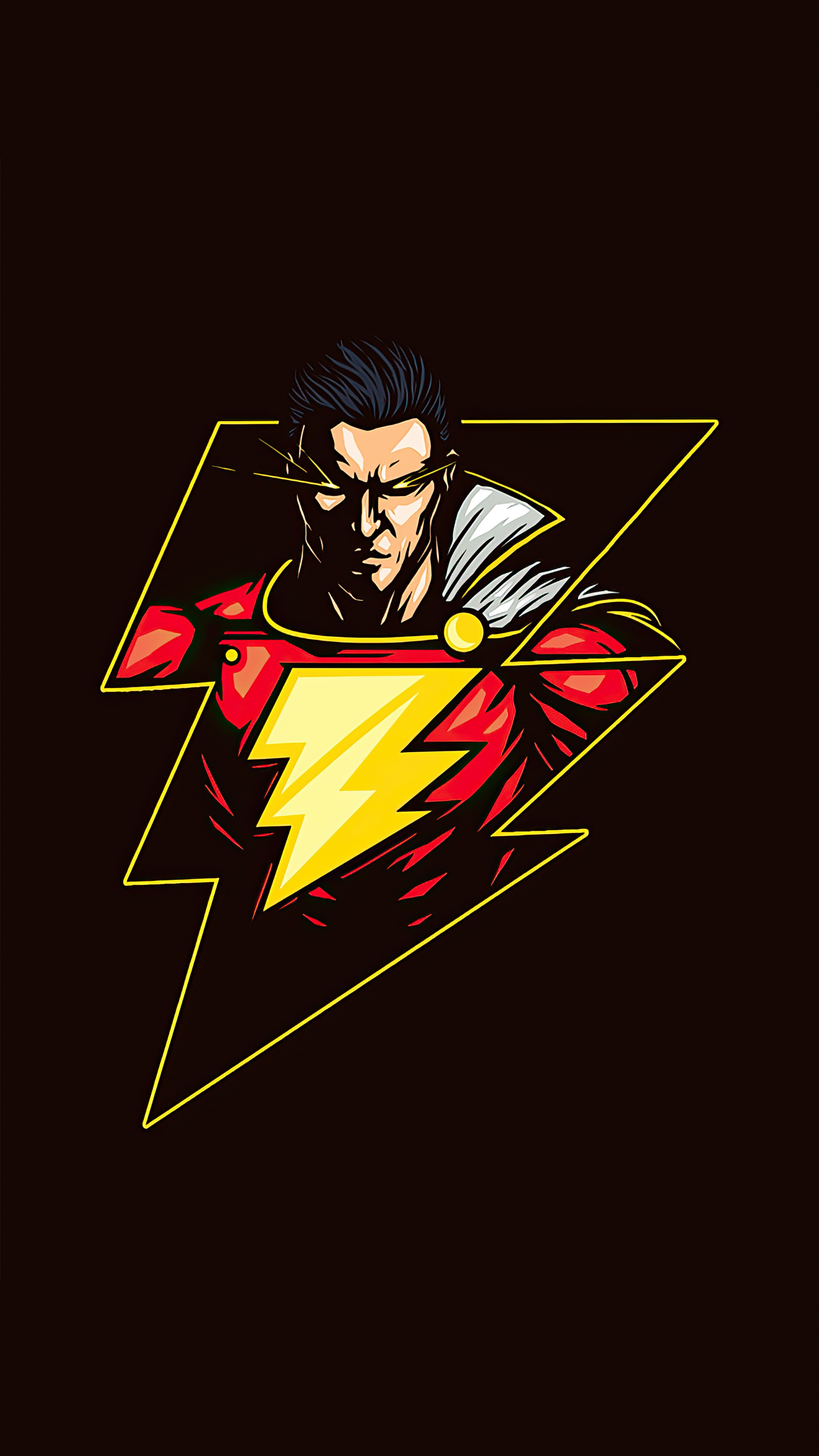 Shazam superhero artwork HD Phone Wallpaper