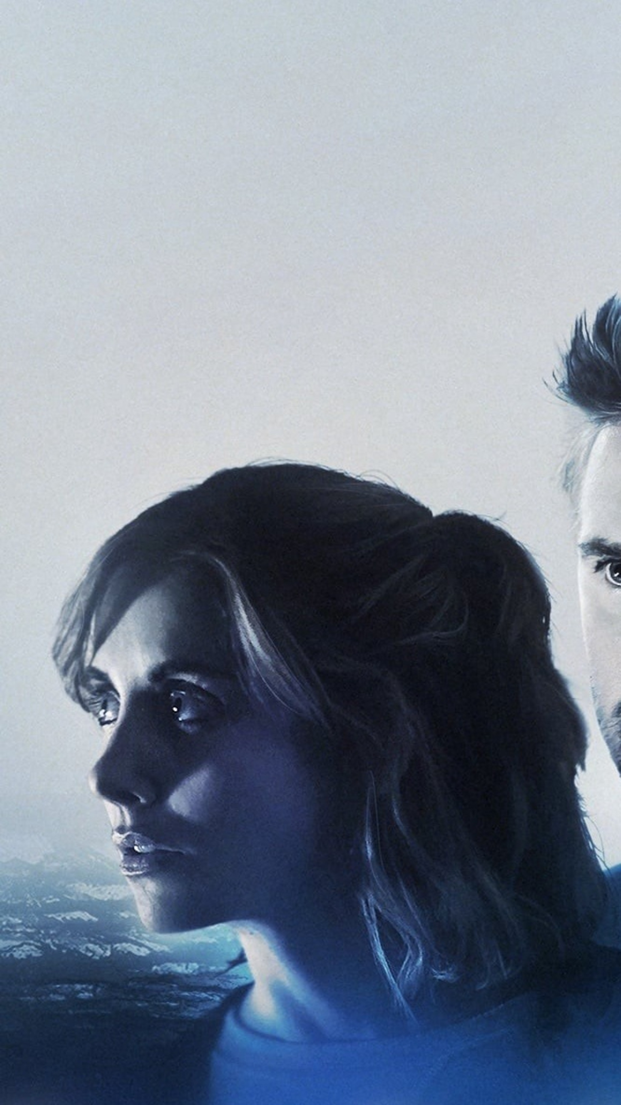 Movie Poster with Two People HD Phone Wallpaper