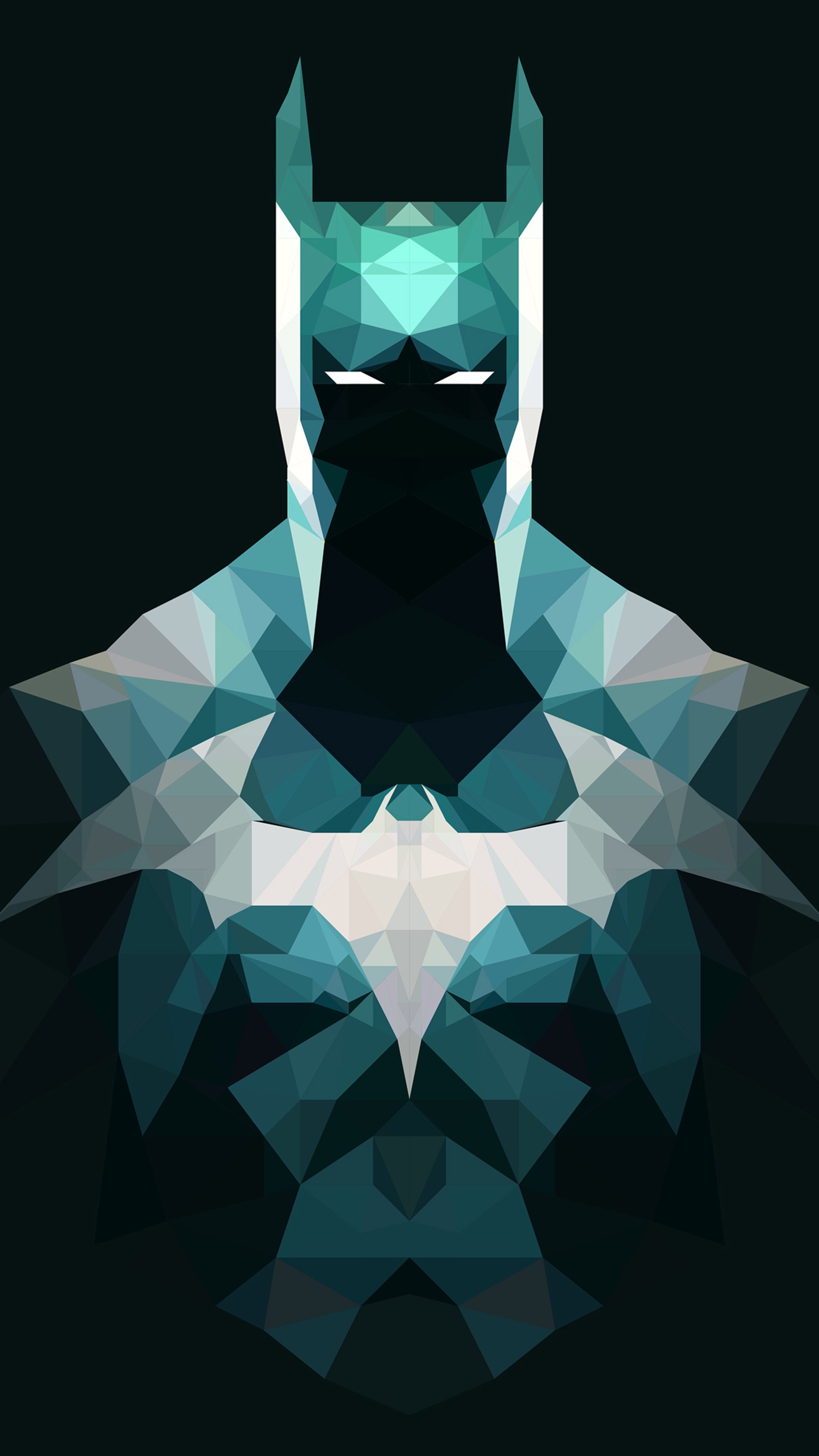 Batman Geometric Artwork 4K HD Phone Wallpaper
