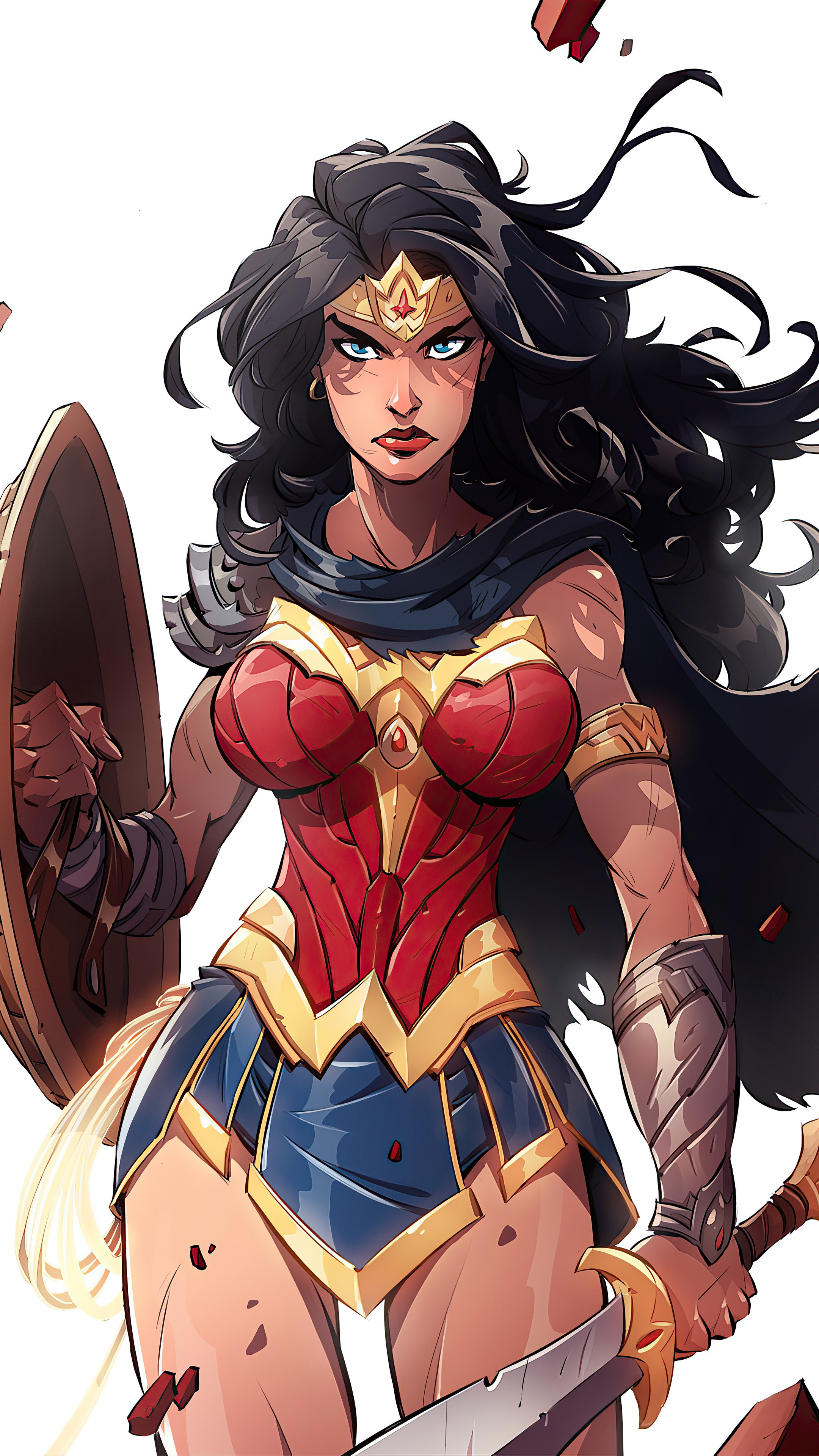 Wonder Woman artwork HD Phone Wallpaper