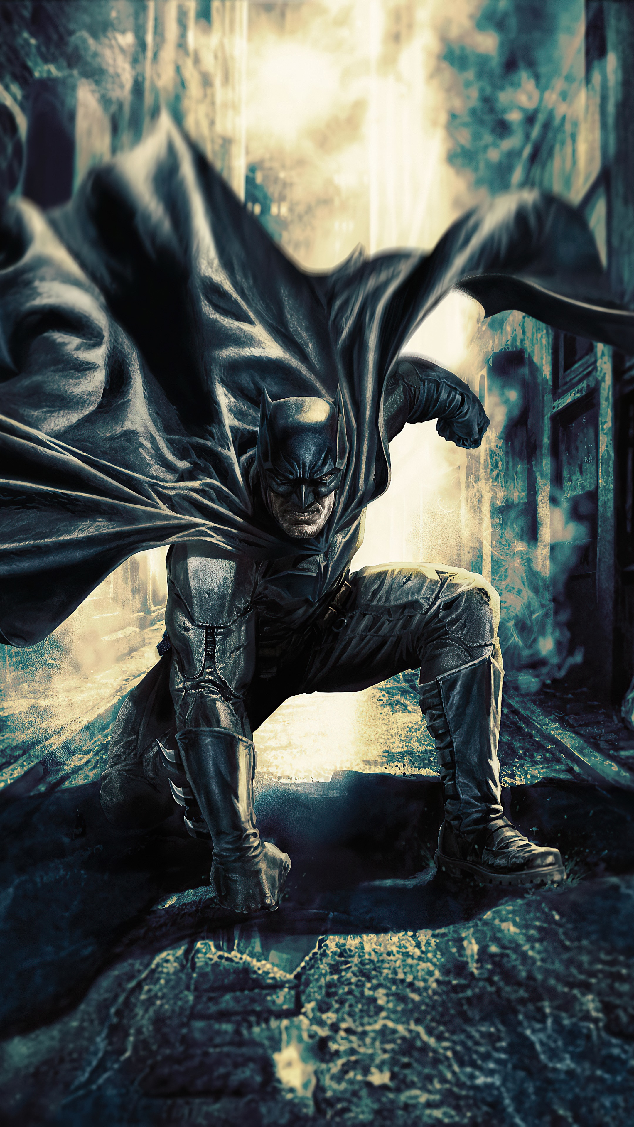 Batman artwork HD Phone Wallpaper