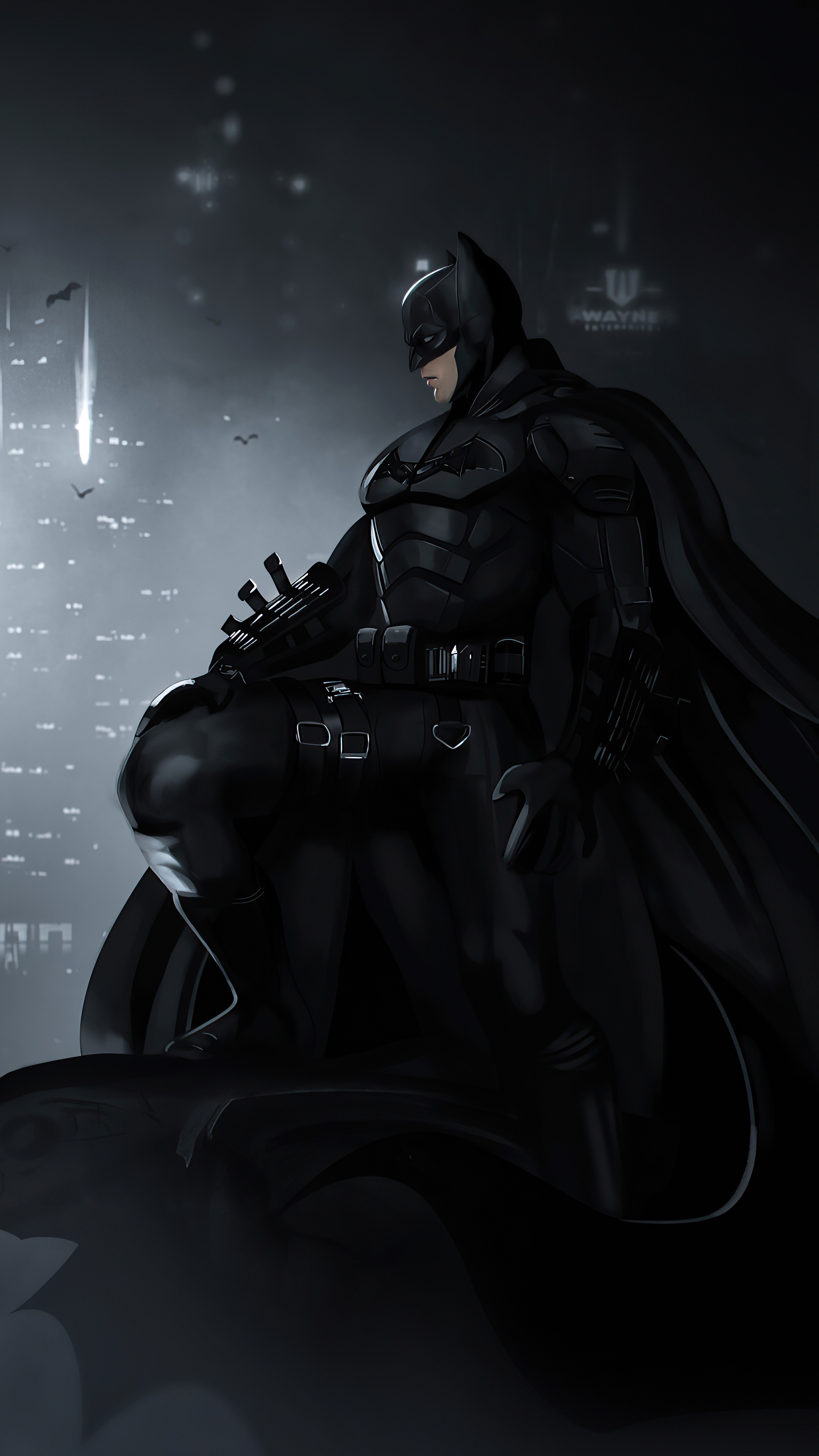 Batman artwork 4K HD Phone Wallpaper