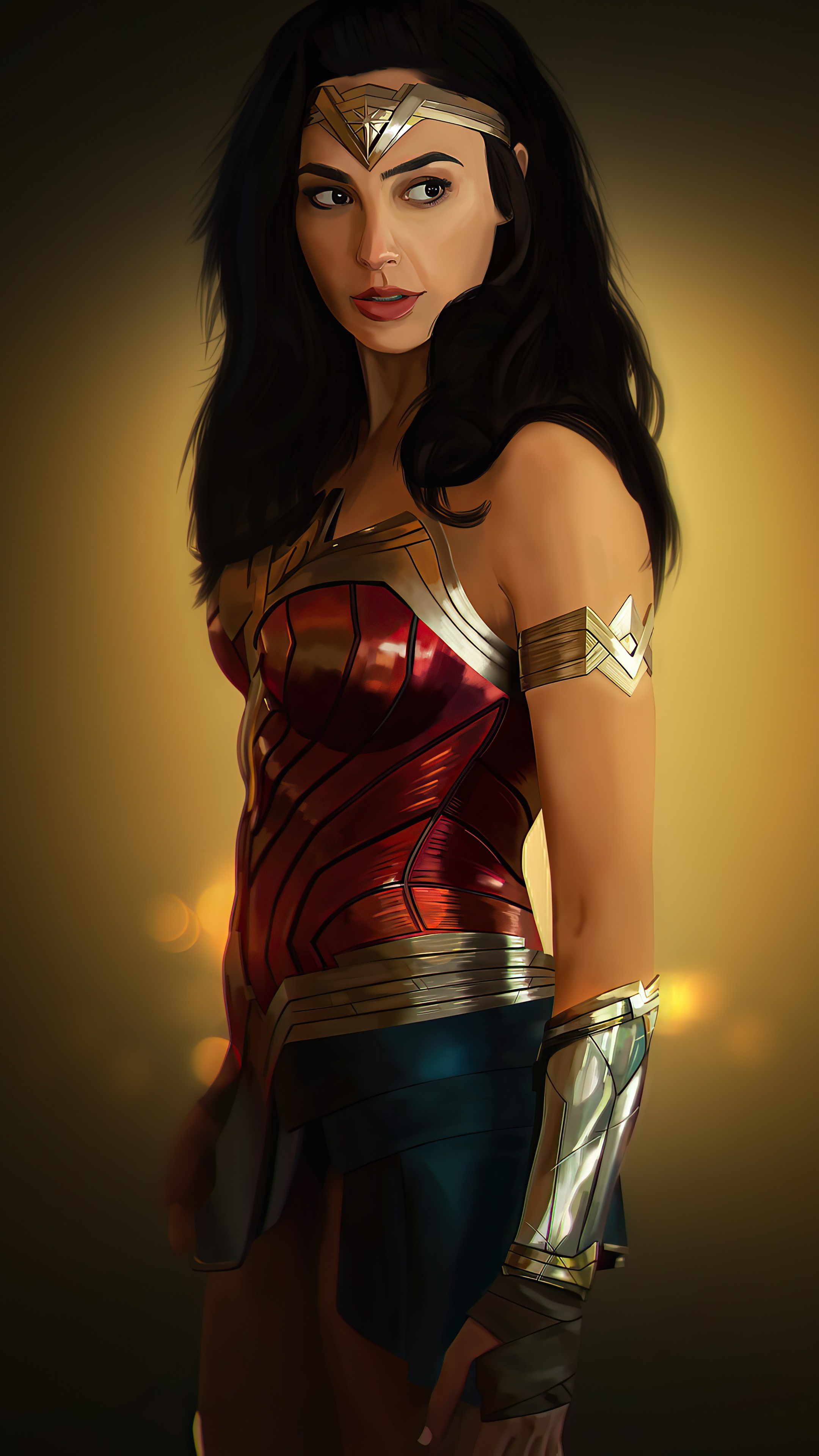 Wonder Woman artwork 4K HD Phone Wallpaper