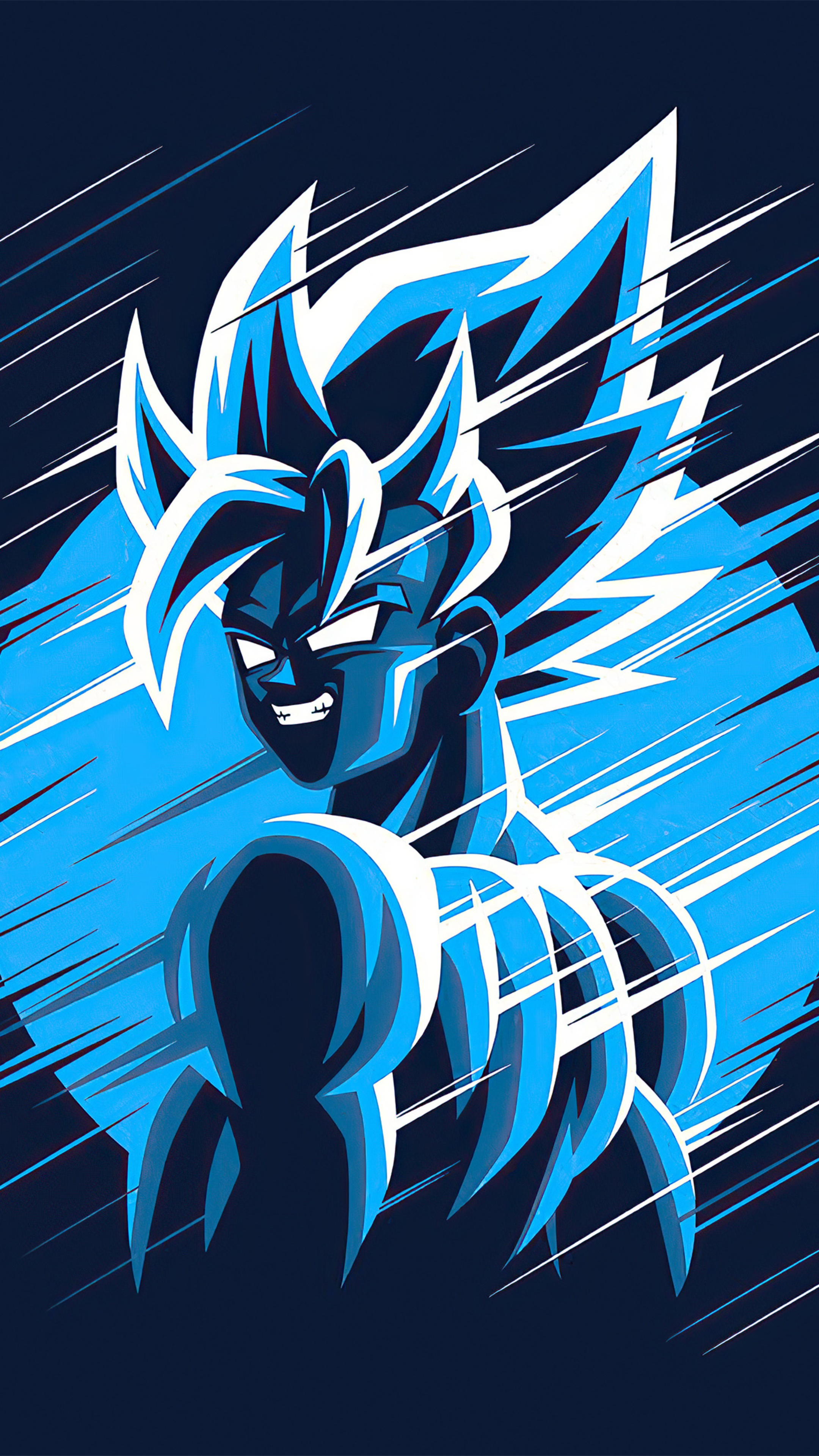 Goku from Dragon Ball Z in Ultra Instinct 4K HD Phone Wallpaper