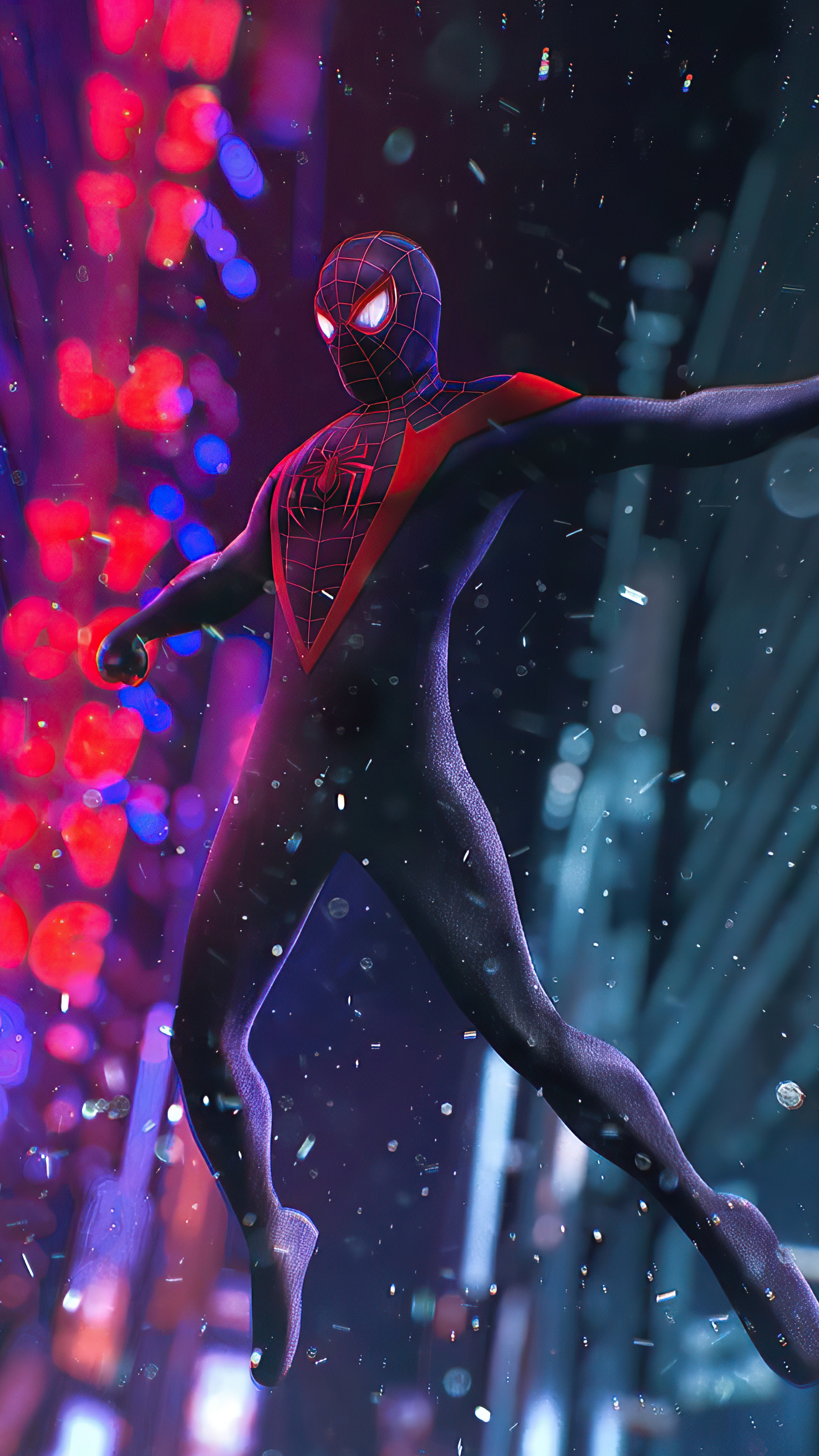 Miles Morales Spider-Man in 4K HD Phone Wallpaper